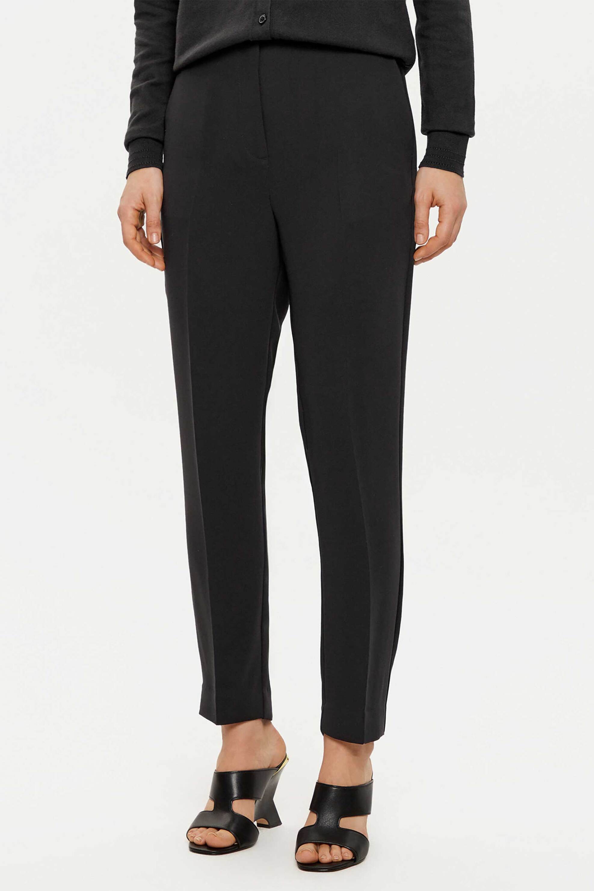 Tommy Hilfiger γυναικείο chino παντελόνι μονόχρωμο Slim Fit - WW0WW45450 Μαύρο φωτογραφία