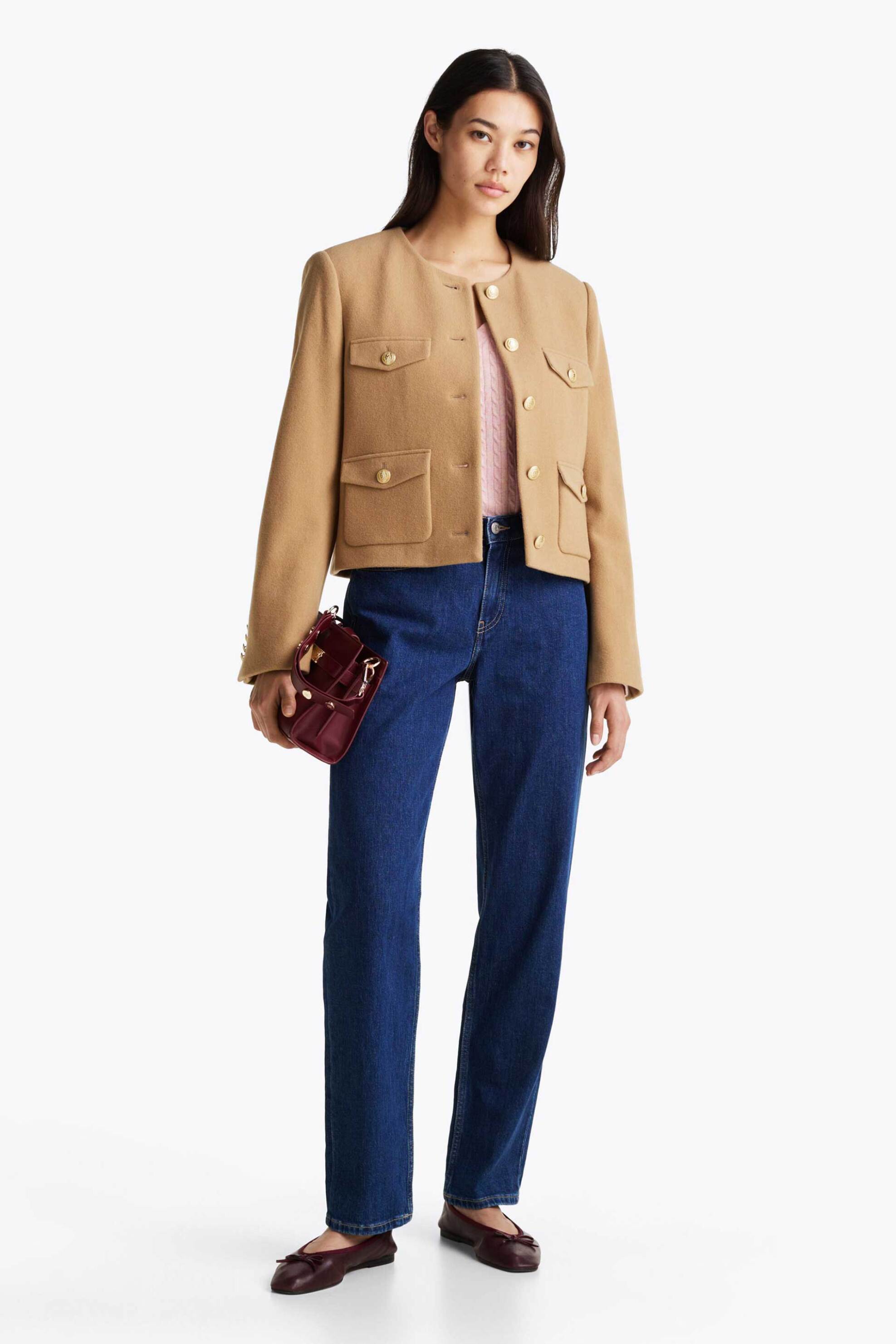  Tommy Hilfiger γυναικείο πεντάτσεπο τζιν παντελόνι Straight Fit - WW0WW43726 Denim Blue Σκούρο 2025