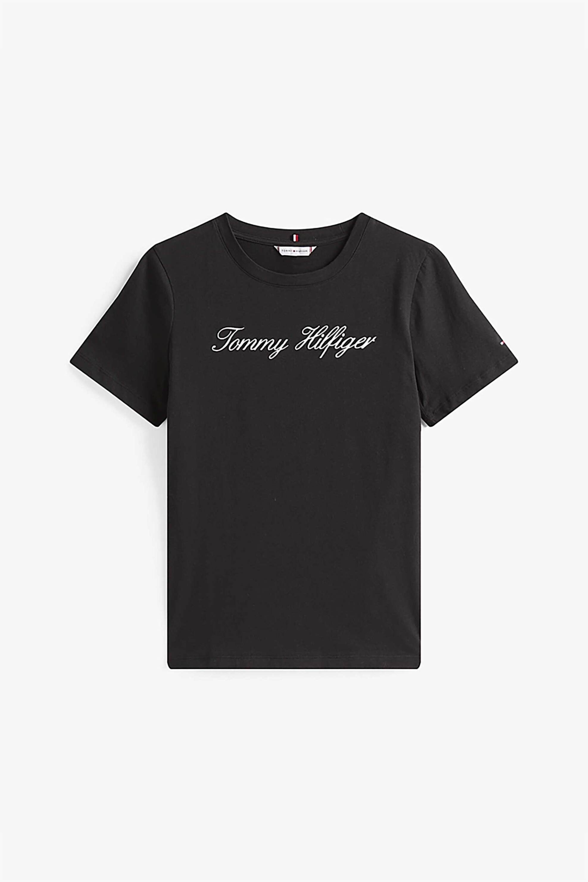 Tommy Hilfiger Γυναικείο T-Shirt με Λογότυπο - Ww0Ww43459 Μαύρο
