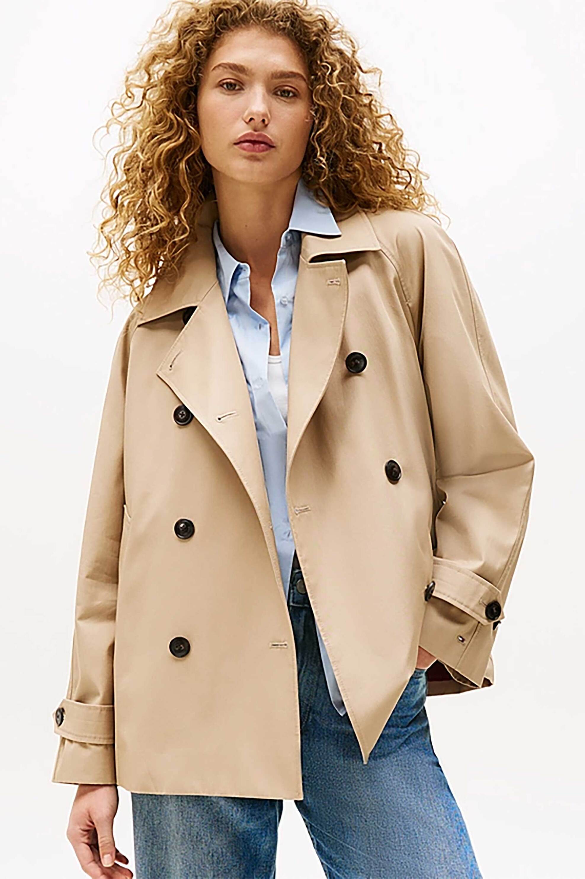 Tommy Hilfiger γυναικείο αδιάβροχο ημίπαλτο Regular Fit