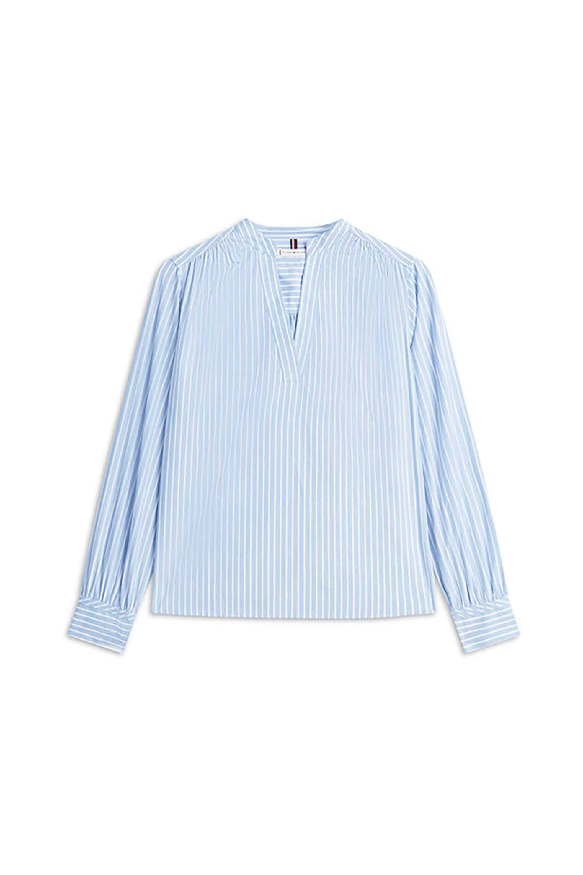 Tommy Hilfiger γυναικεία μπλούζα με ριγέ σχέδιο Regular Fit - WW0WW47929 Γαλάζιο