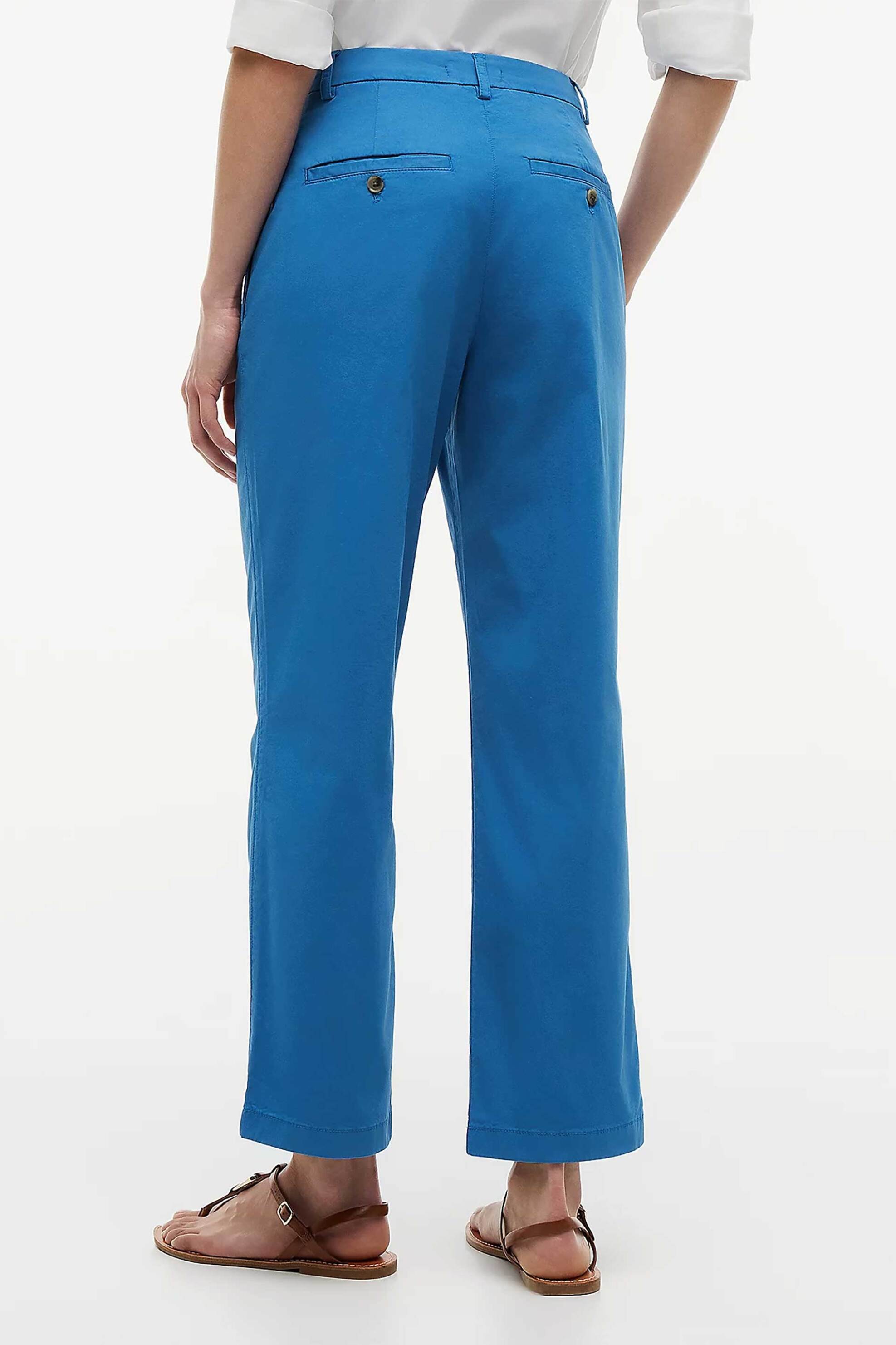Tommy Hilfiger γυναικείο παντελόνι chino Slim Straight Fit - WW0WW49647 Μπλε φωτογραφία