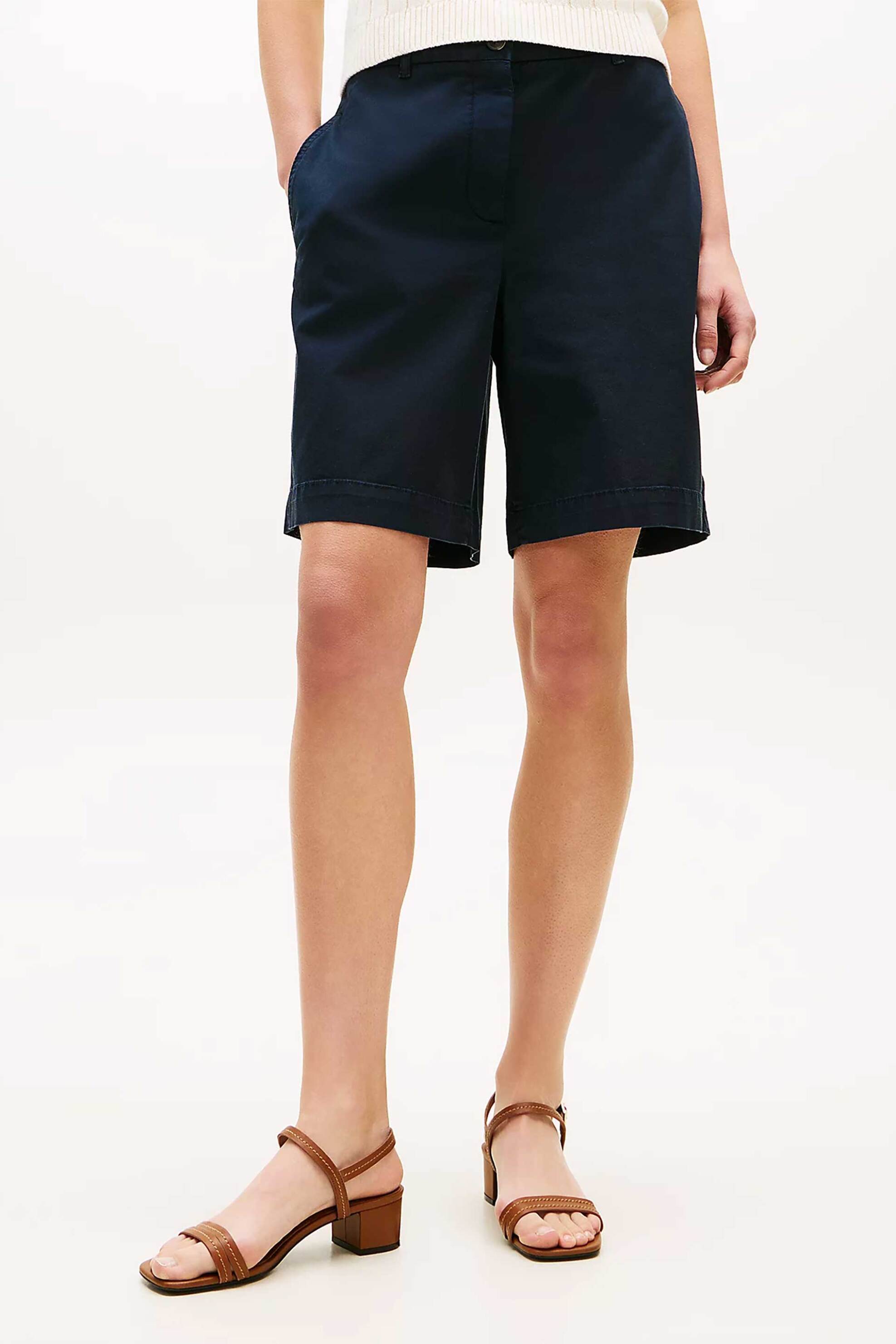 TOMMY HILFIGER Tommy Hilfiger γυναικεία βερμούδα chino Regular Fit - WW0WW49648 Μπλε Σκούρο - 2