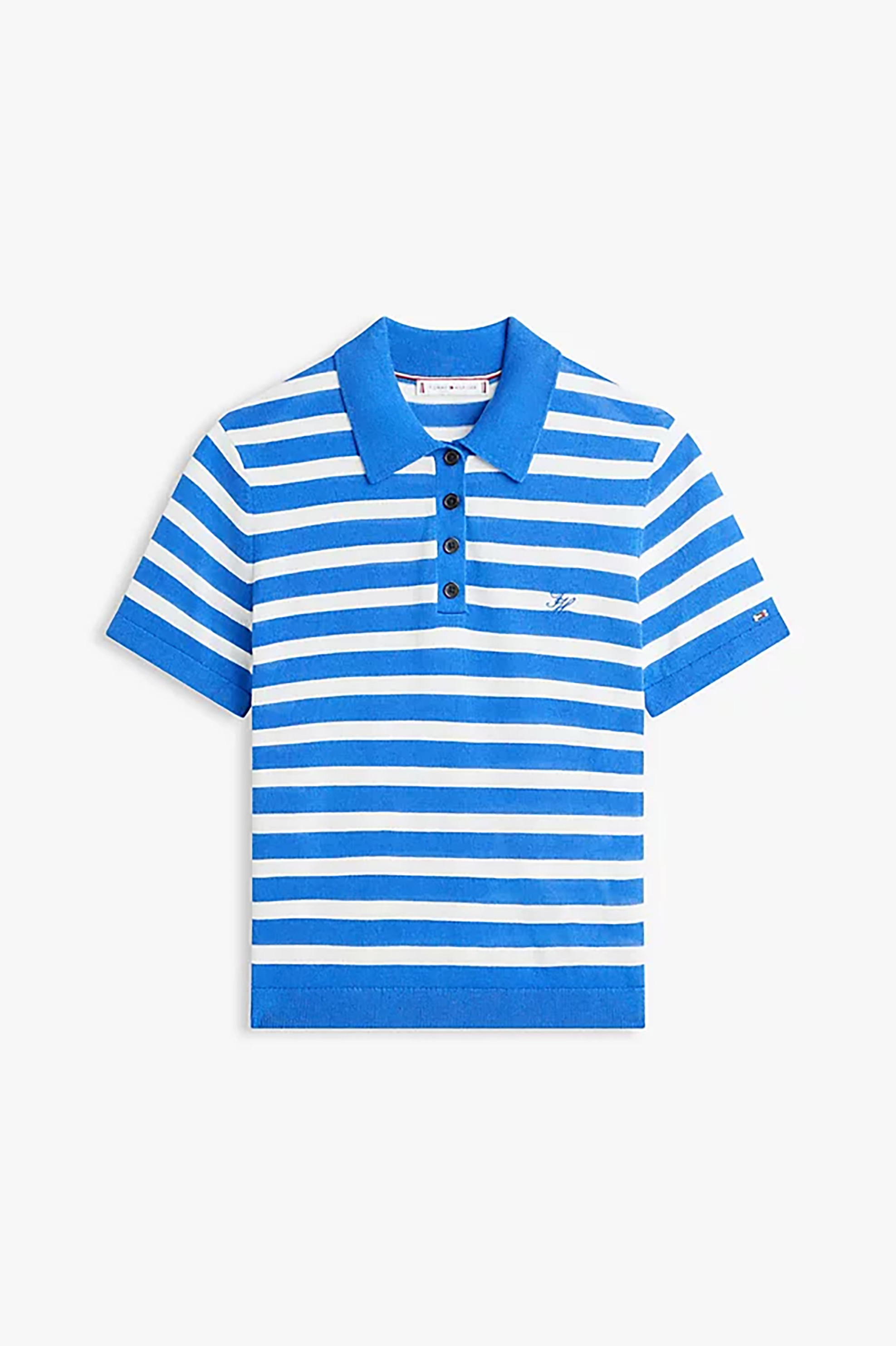 Tommy Hilfiger Γυναικεία Μπλούζα Πόλο με Κεντημένο Logo Regular Fit - Ww0Ww48503 Μπλε