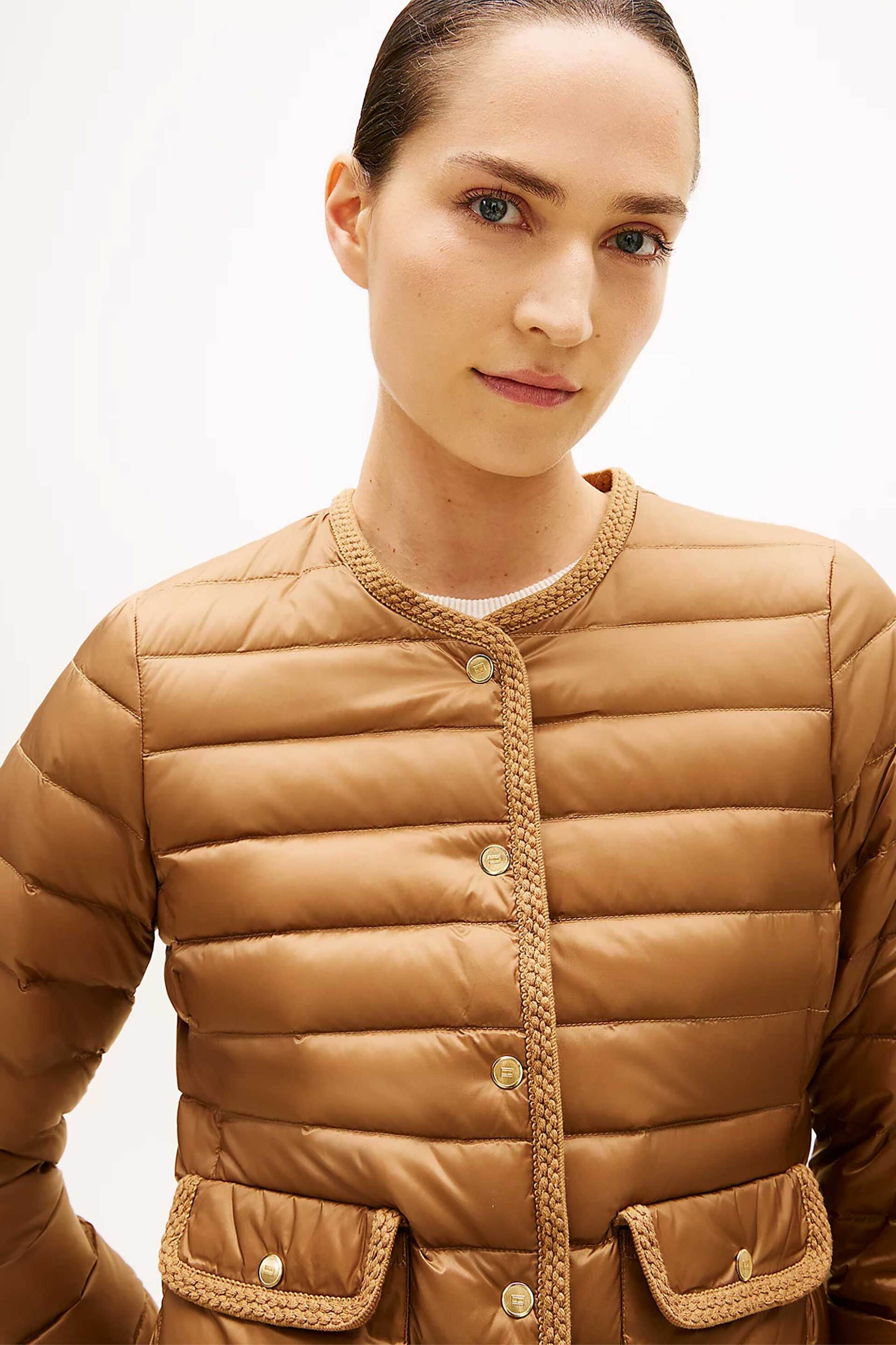 Tommy Hilfiger γυναικείο μπουφάν καπιτονέ - WW0WW49660 Καφέ