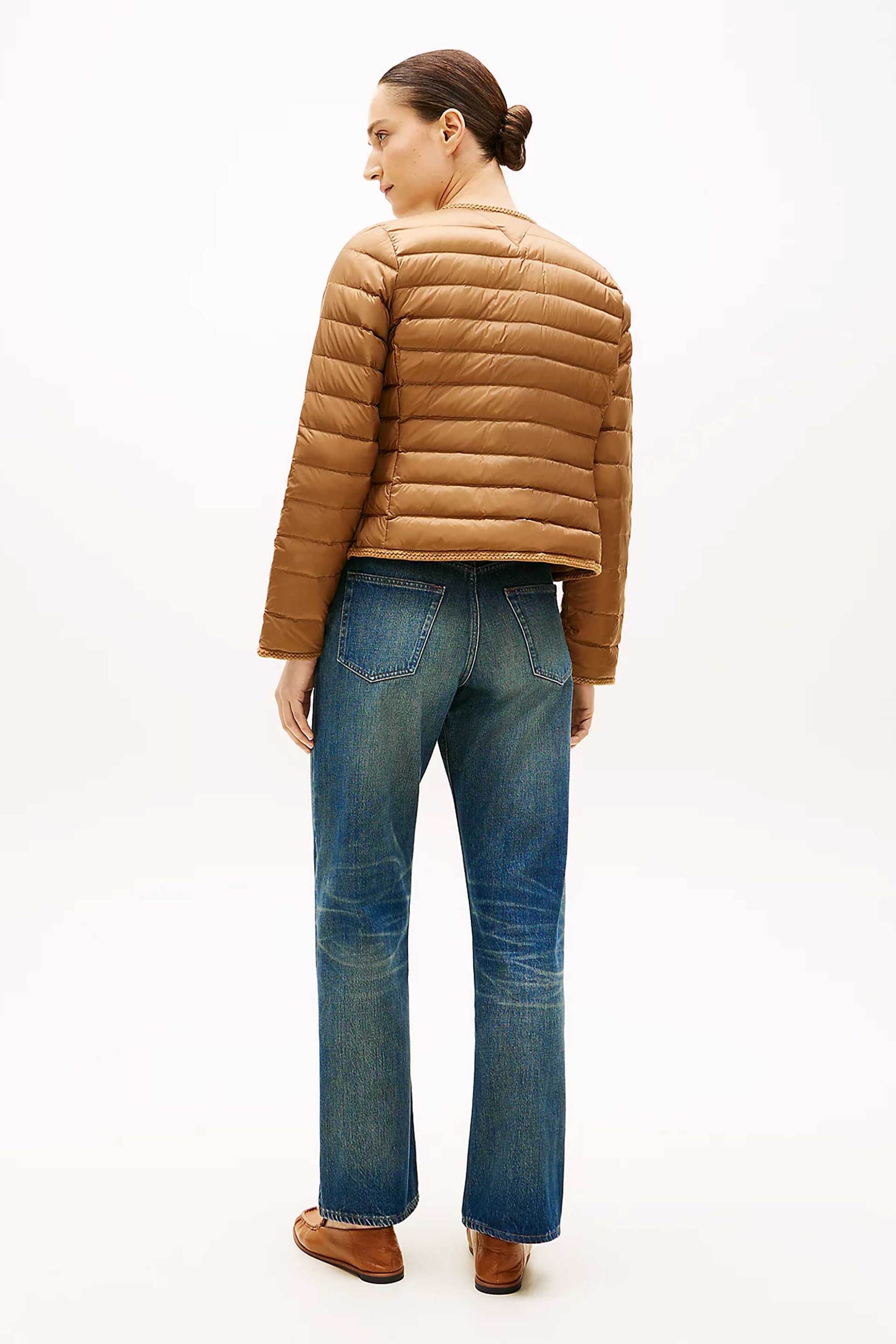 Tommy Hilfiger Γυναικείο Μπουφάν Καπιτονέ - Ww0Ww49660 Καφέ