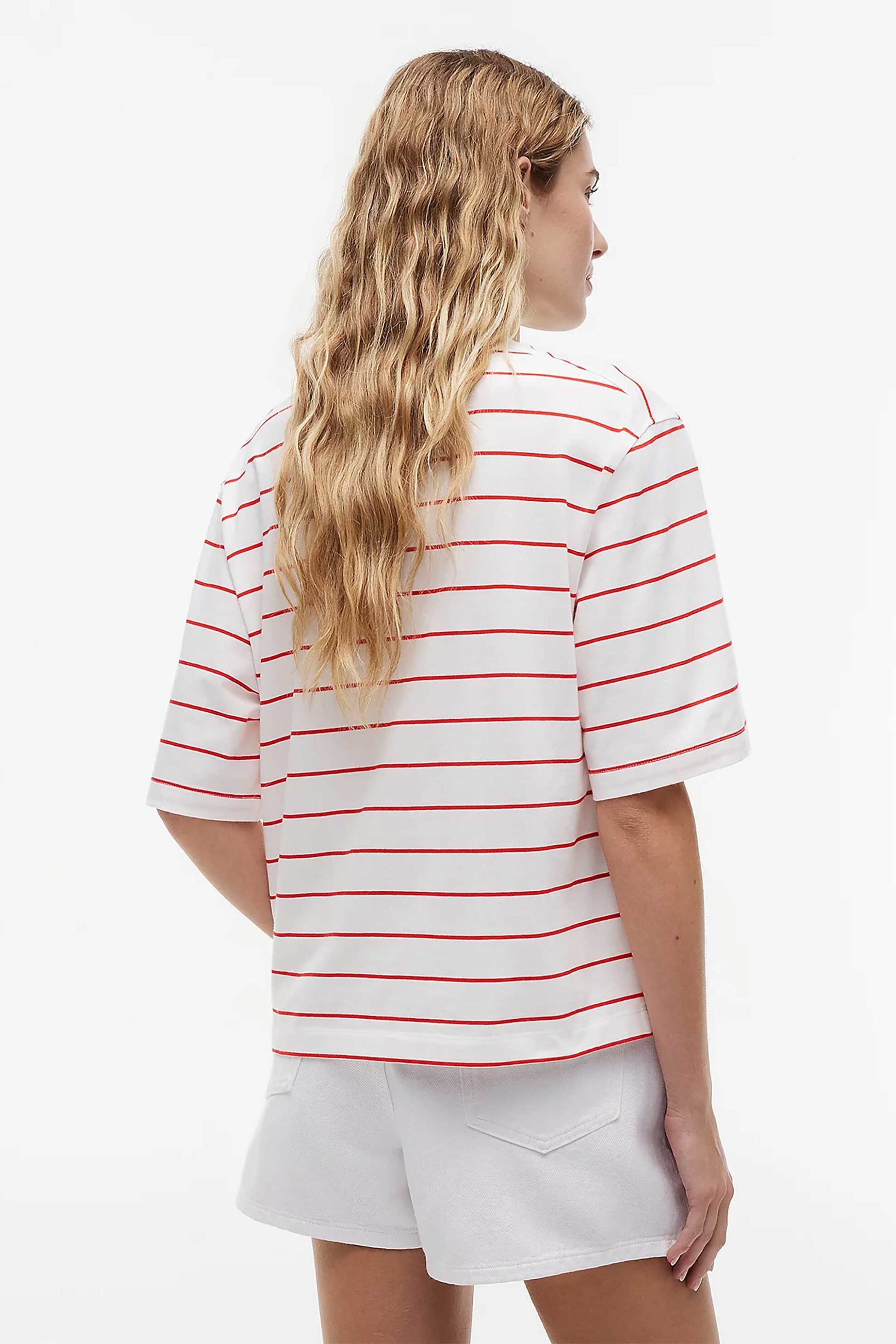 Tommy Hilfiger Γυναικείο T-Shirt με Λογότυπο Relaxed Fit - Ww0Ww50948 Κόκκινο