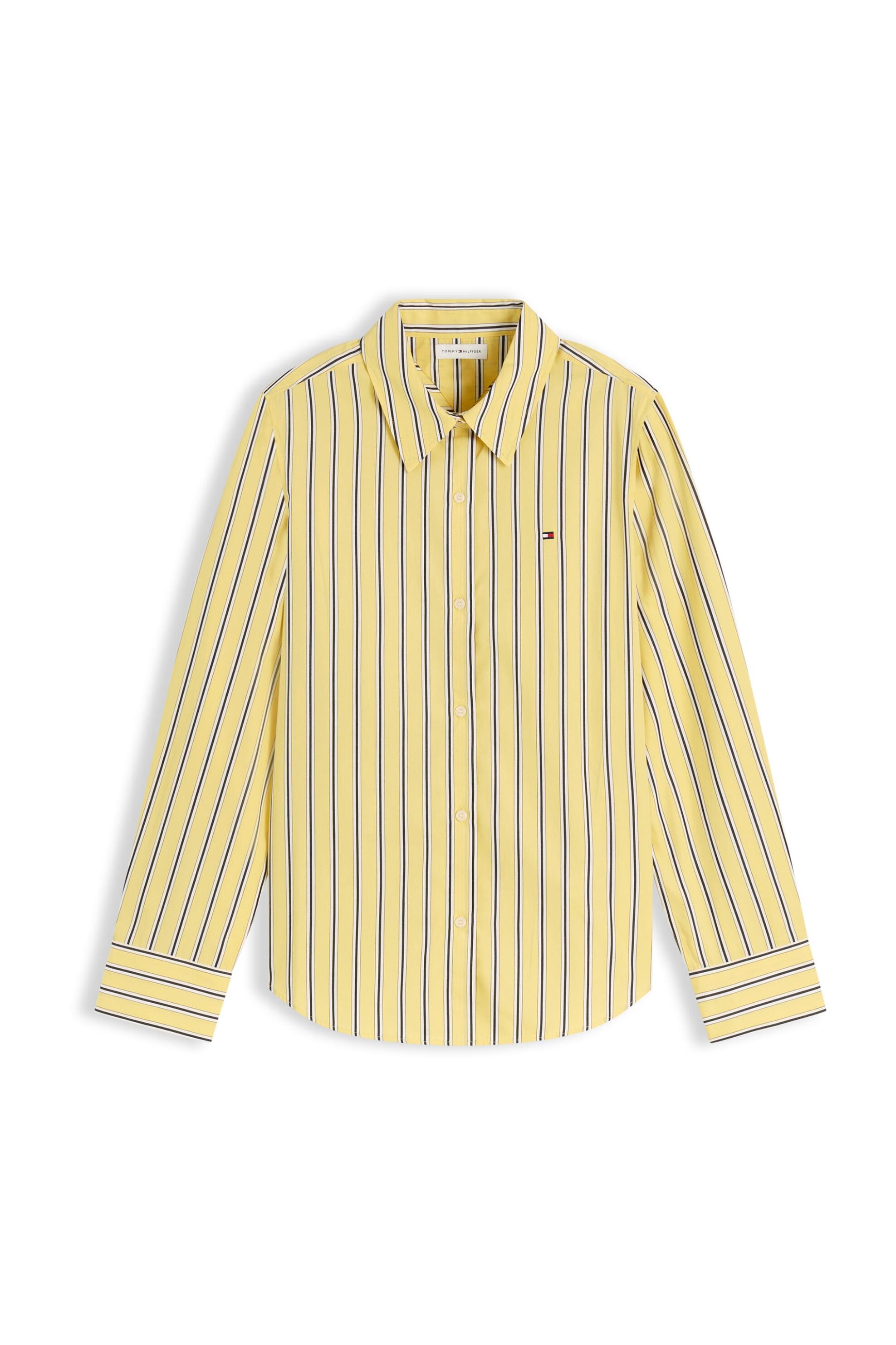 Tommy Hilfiger γυναικείο πουκάμισο με λογότυπο Regular Fit - WW0WW51155 Κίτρινο