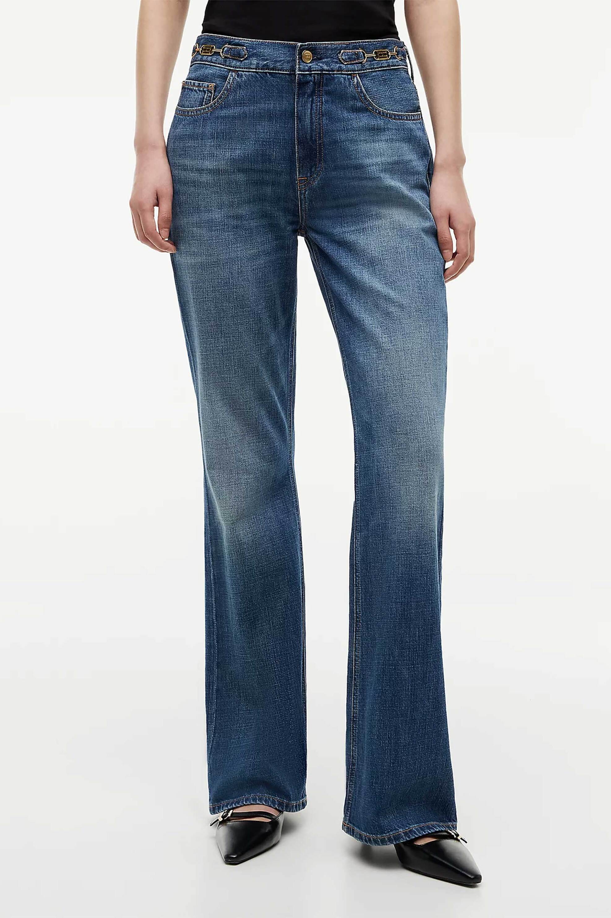 Tommy Hilfiger γυναικείο τζιν παντελόνι Flared Leg - WW0WW49963 Denim Blue