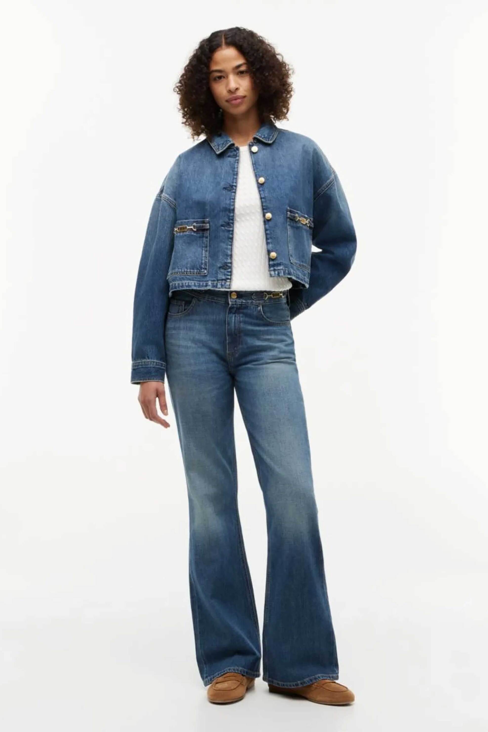 TOMMY HILFIGER Tommy Hilfiger γυναικείο denim jacket cropped Relaxed Fit - WW0WW50962 Denim Blue - 3