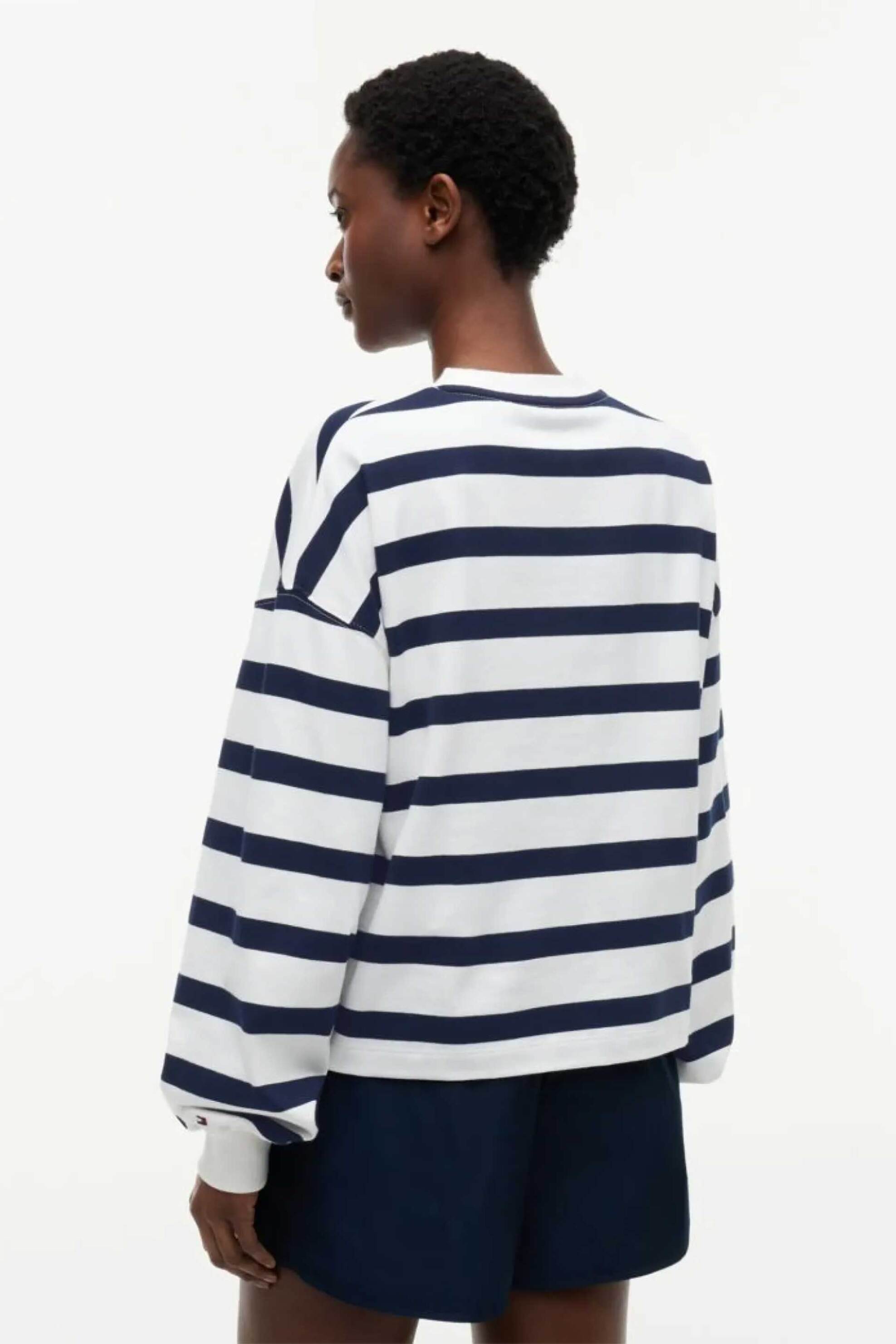 Tommy Hilfiger Γυναικείο Φούτερ με Λογότυπο Relaxed Fit - Ww0Ww50969 Εκρού