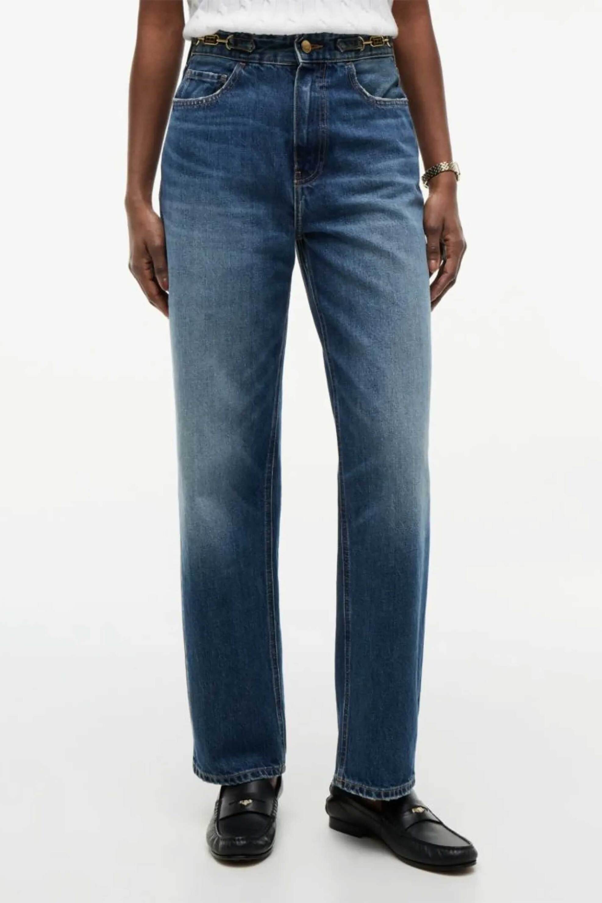 TOMMY HILFIGER Tommy Hilfiger γυναικείο τζιν παντελόνι Tapered Leg - WW0WW49960 Denim Blue - 2