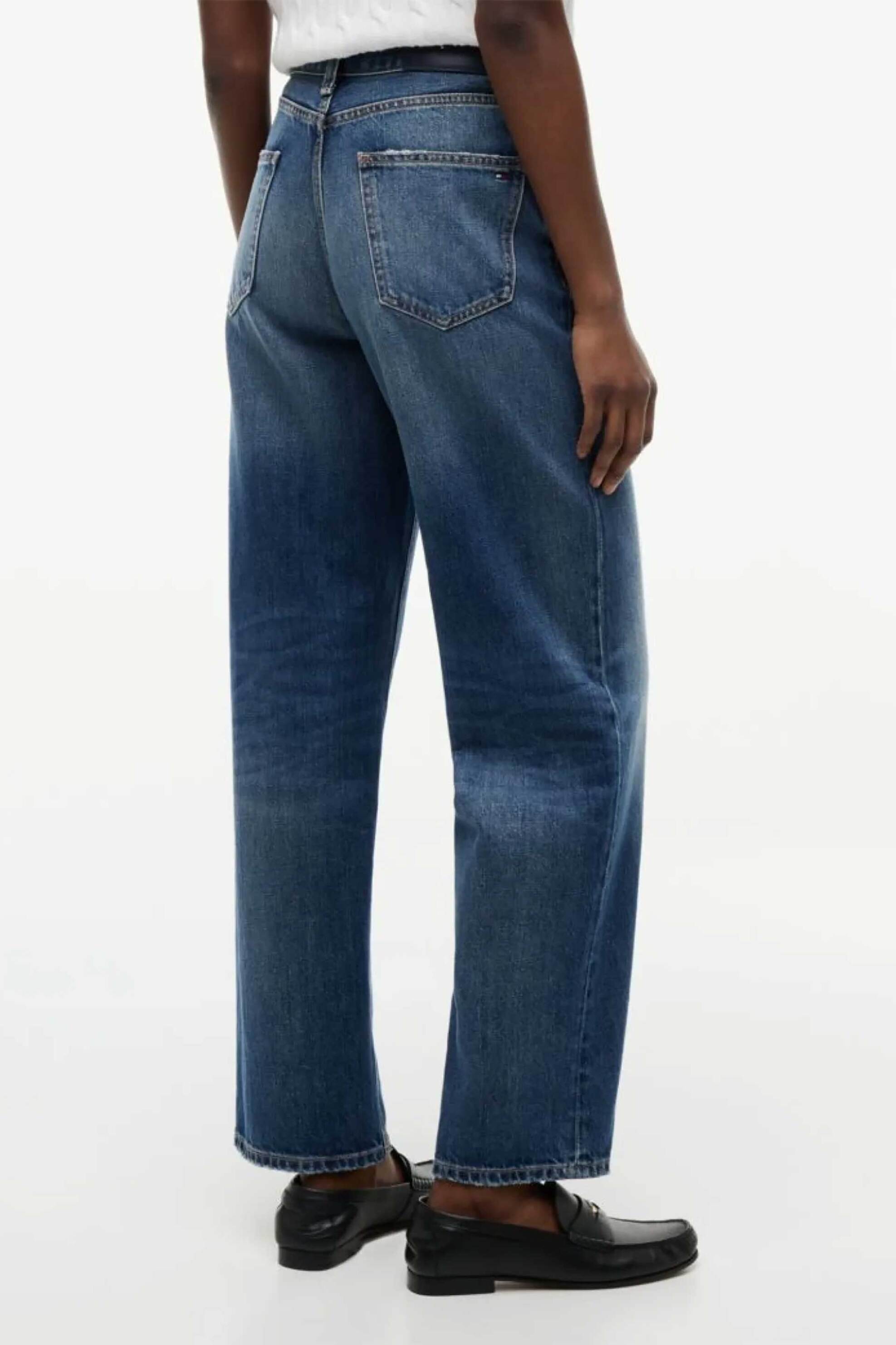 TOMMY HILFIGER Tommy Hilfiger γυναικείο τζιν παντελόνι Tapered Leg - WW0WW49960 Denim Blue - 3