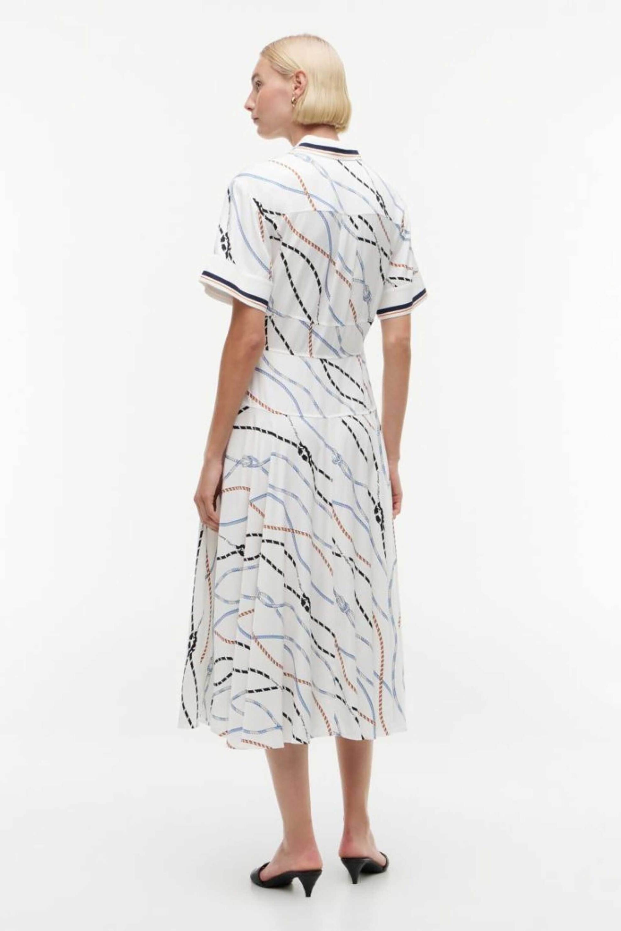 TOMMY HILFIGER Tommy Hilfiger γυναικείο midi φόρεμα με rope print Regular Fit - WW0WW50978 Πολύχρωμο - 3