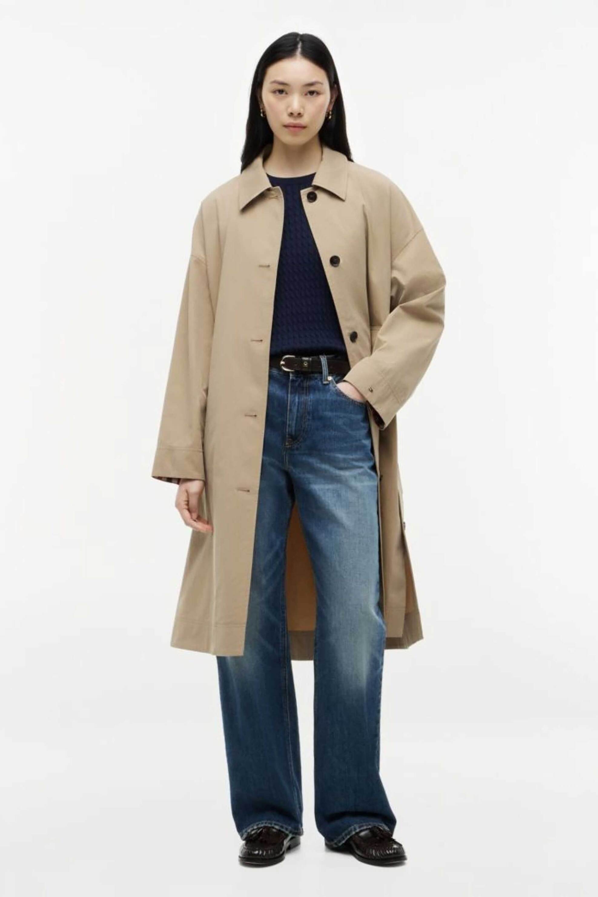 TOMMY HILFIGER Tommy Hilfiger γυναικεία καπαρτίνα αδιάβροχη Regular Fit - WW0WW49842 Καμηλό