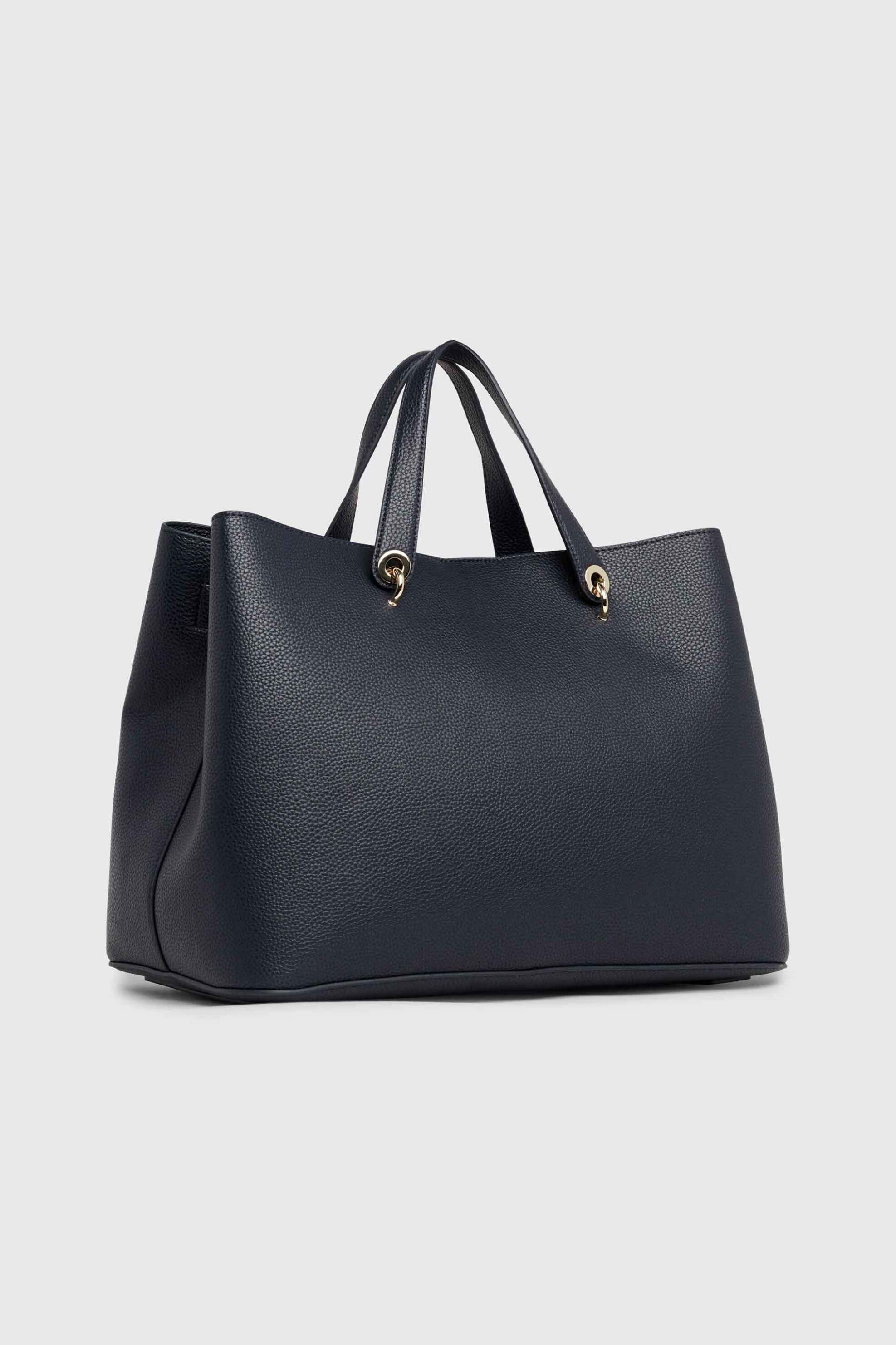 Tommy Hilfiger γυναικεία τσάντα χειρός με μεταλλικό monogram - AW0AW15177 φωτογραφία