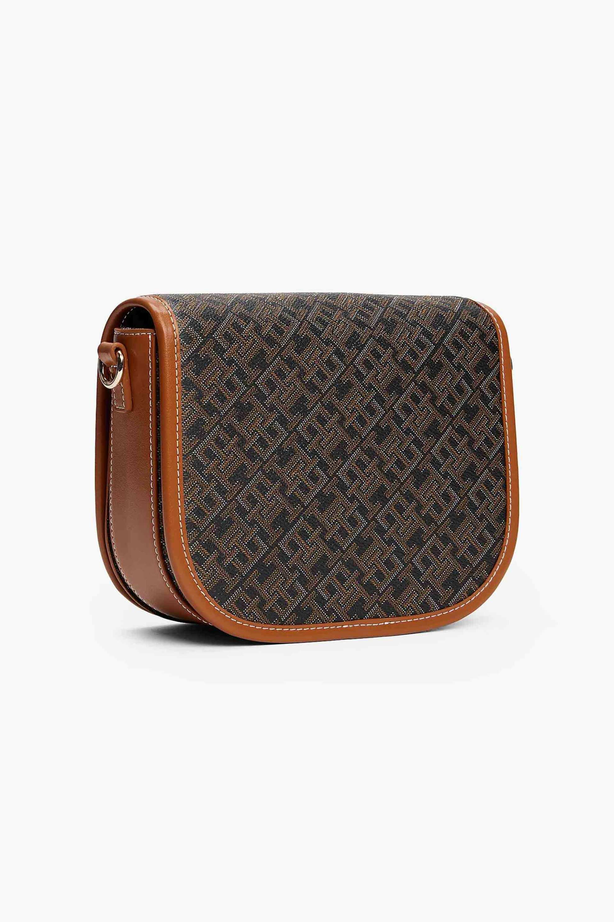 Tommy Hilfiger γυναικεία τσάντα crossbody με all-over monogram pattern και μεταλλικό monogram 