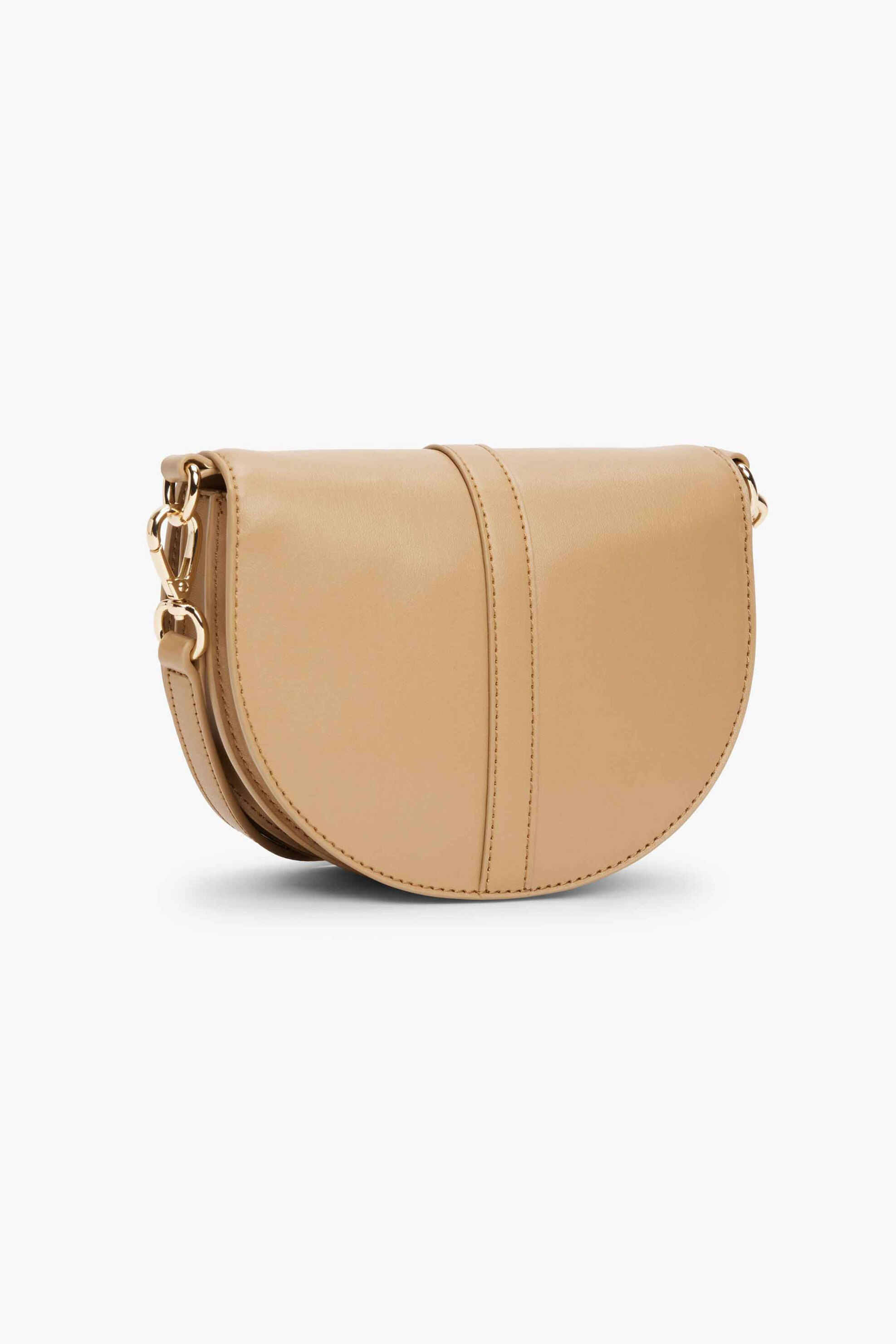 TOMMY HILFIGER Tommy Hilfiger γυναικεία τσάντα crossbody με μεταλλικό monogram "Heritage" - AW0AW17164 Καμηλό - 2