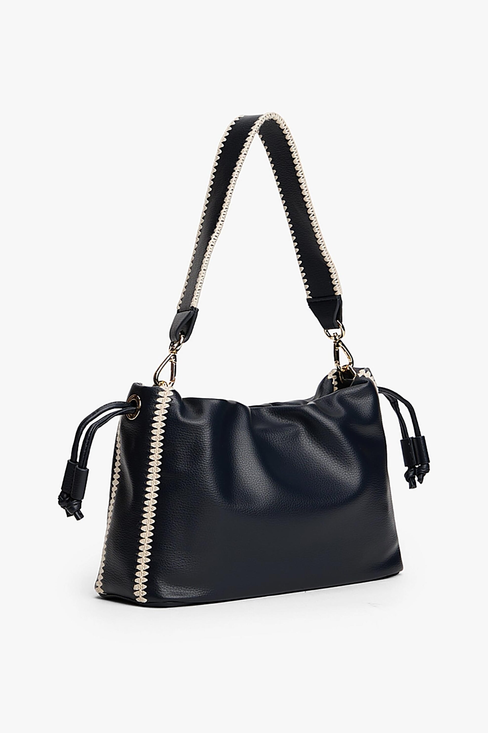 Tommy Hilfiger γυναικεία τσάντα bucket με μεταλλικό λογότυπο - AW0AW17541 Μαύρο φωτογραφία