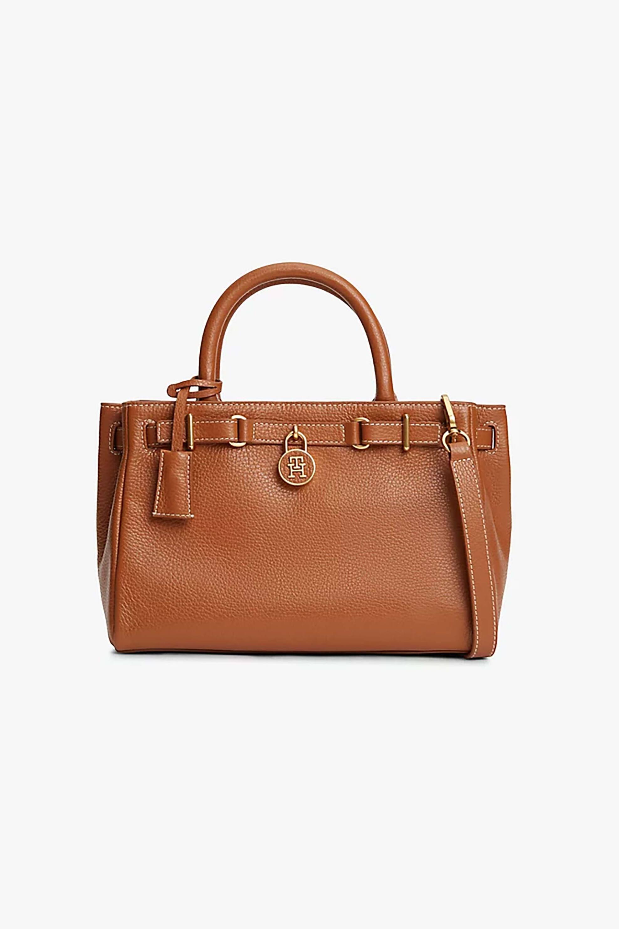 Tommy Hilfiger γυναικεία τσάντα tote με μεταλλικό μονόγραμμα "American Icon" - AW0AW17926 Ταμπά