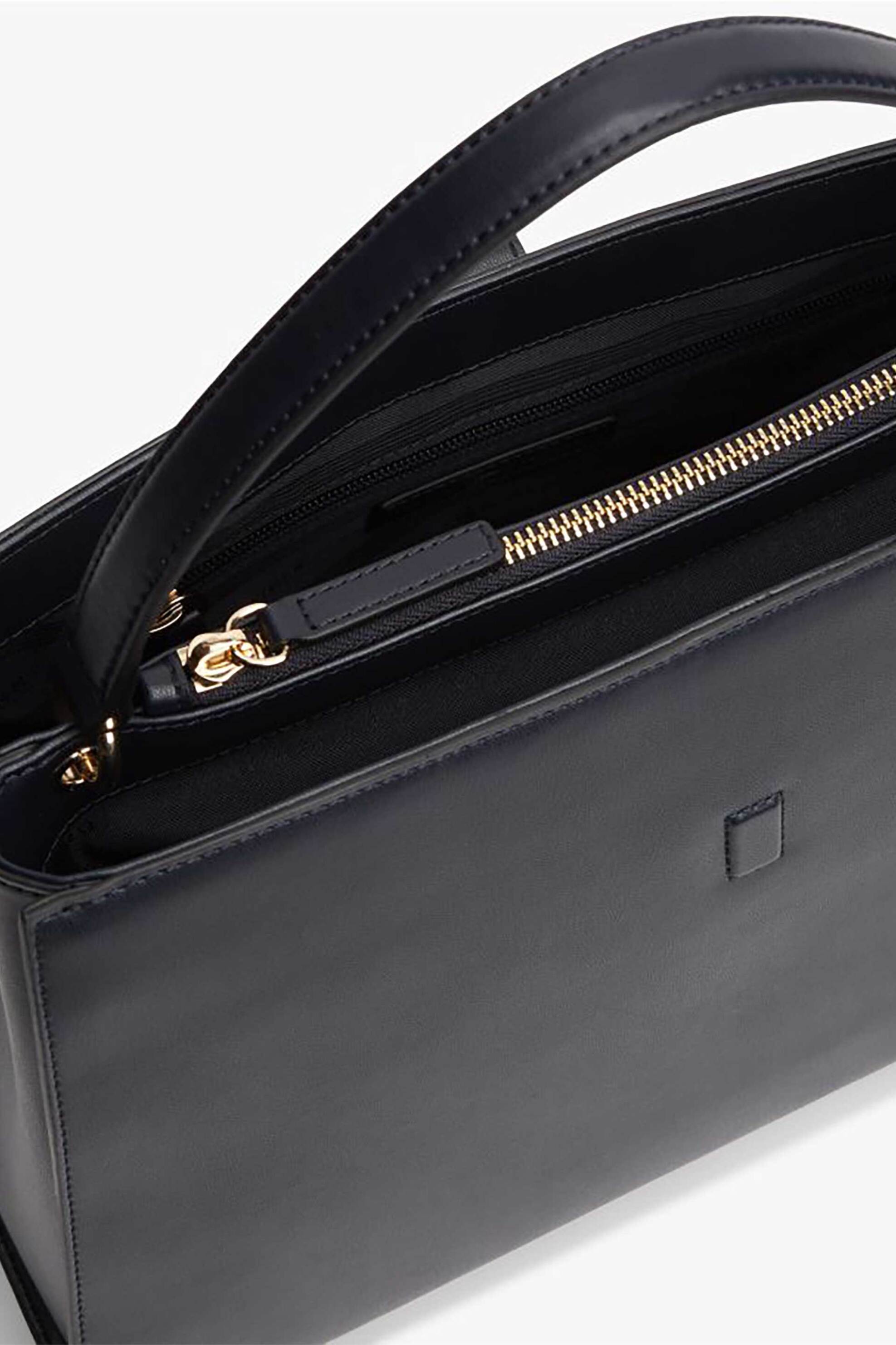 TOMMY HILFIGER Tommy Hilfiger γυναικεία τσάντα χειρός/crossbody με μεταλλικό monogram "Libre" - AW0AW17724 Σκούρο Μπλε - 3