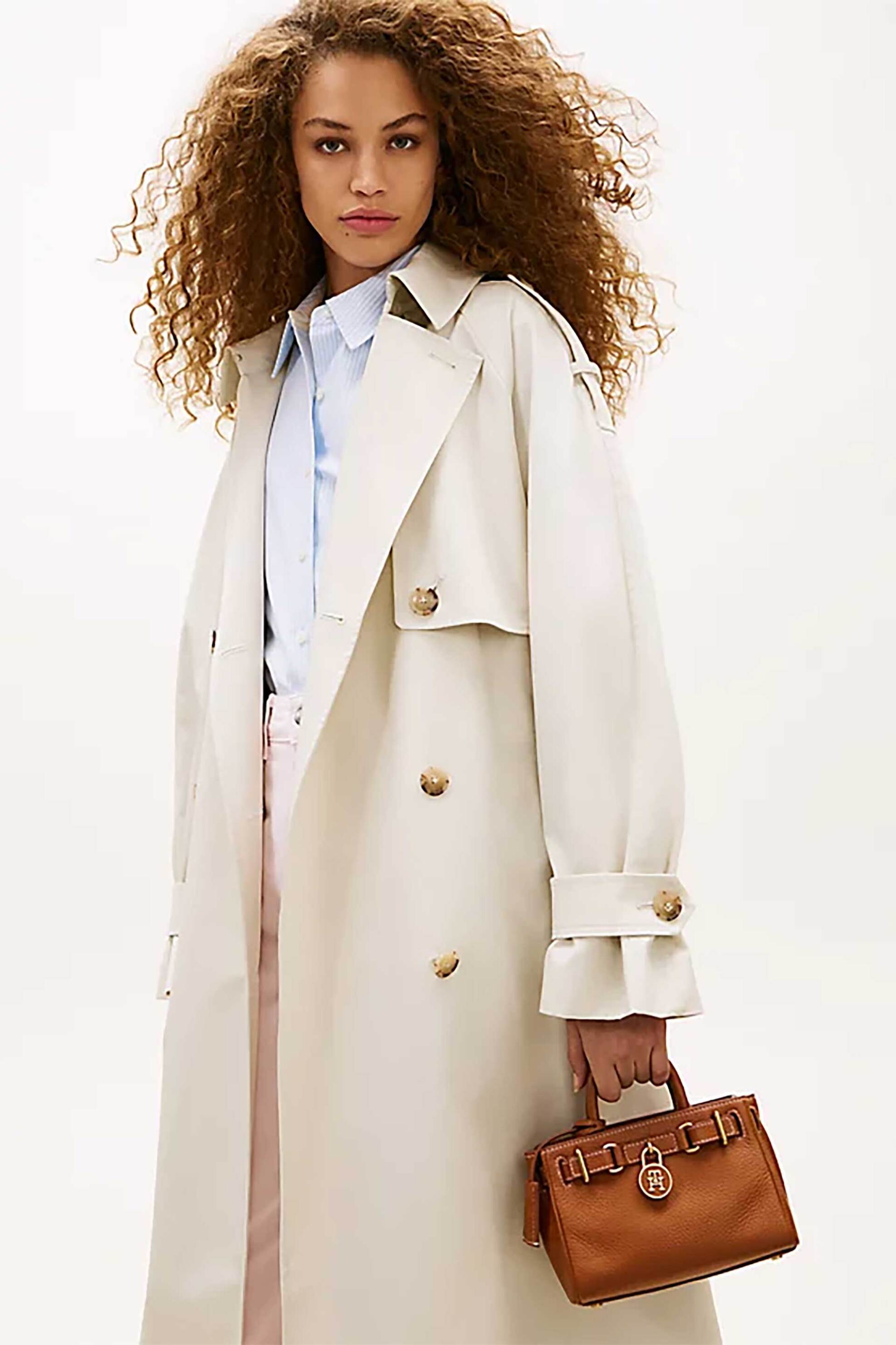 Tommy Hilfiger Γυναικεία Τσάντα Tote με Μεταλλικό Λογότυπο American Icon - Aw0Aw18167 Ταμπά