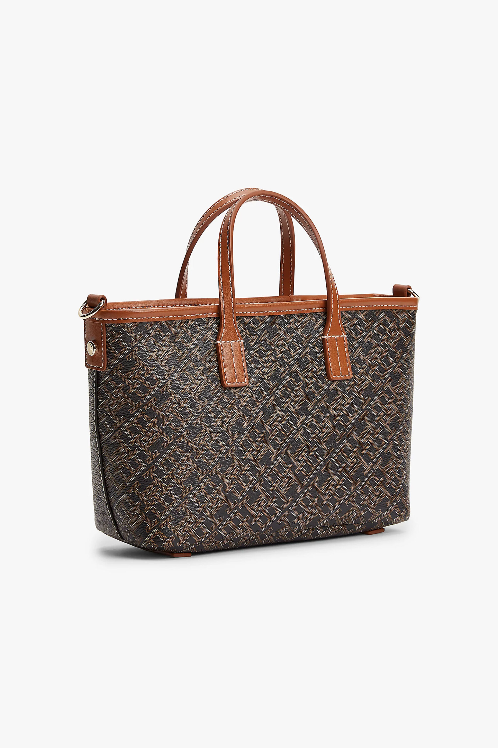 Tommy Hilfiger γυναικεία τσάντα tote με μεταλλικό μονόγραμμα και all-over logo print 