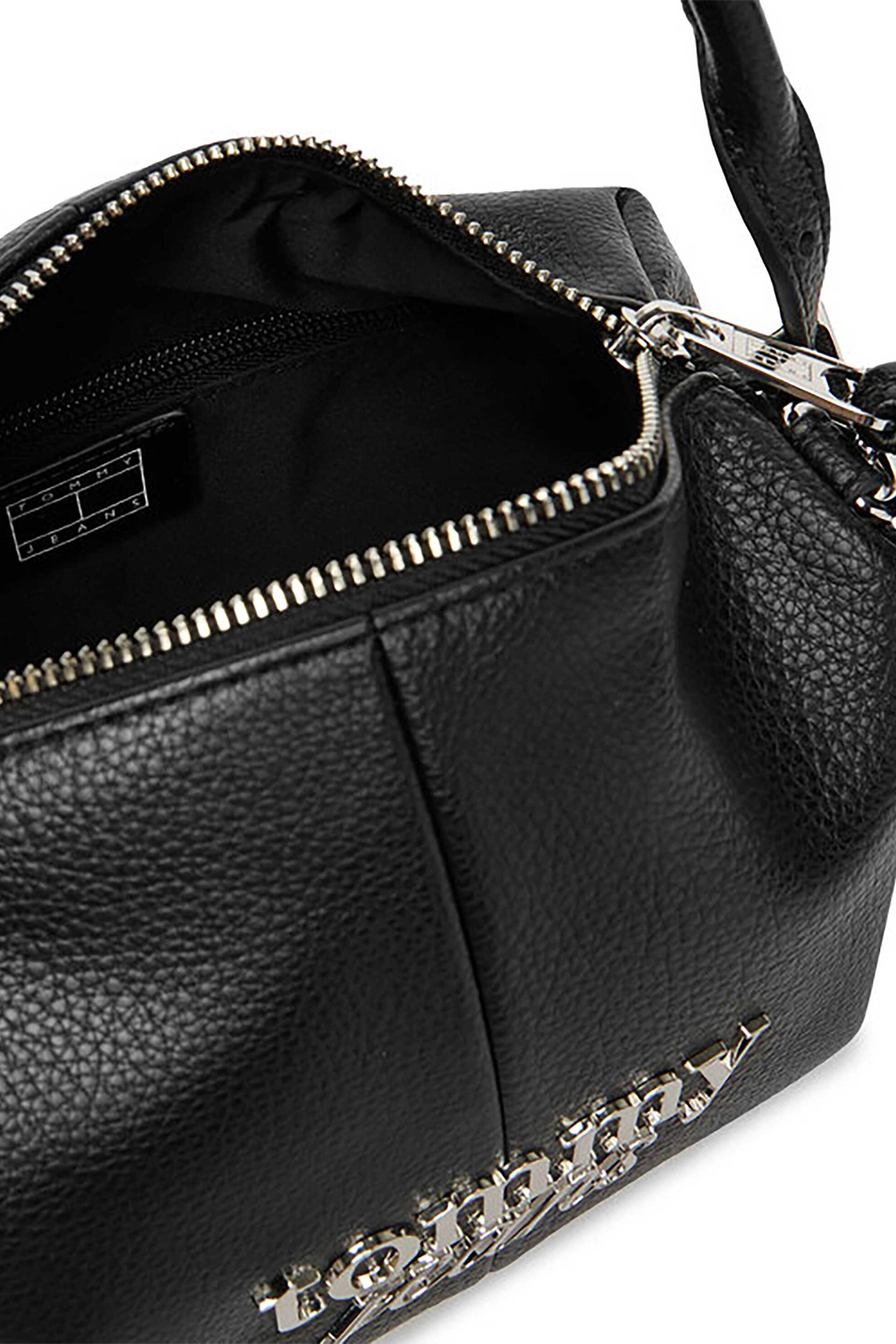 TOMMY JEANS Tommy Jeans γυναικεία τσάντα crossbody/χειρός με μεταλλικό monogram "Tjw Bold Camera Bag" - AW0AW18470 Μαύρο - 3