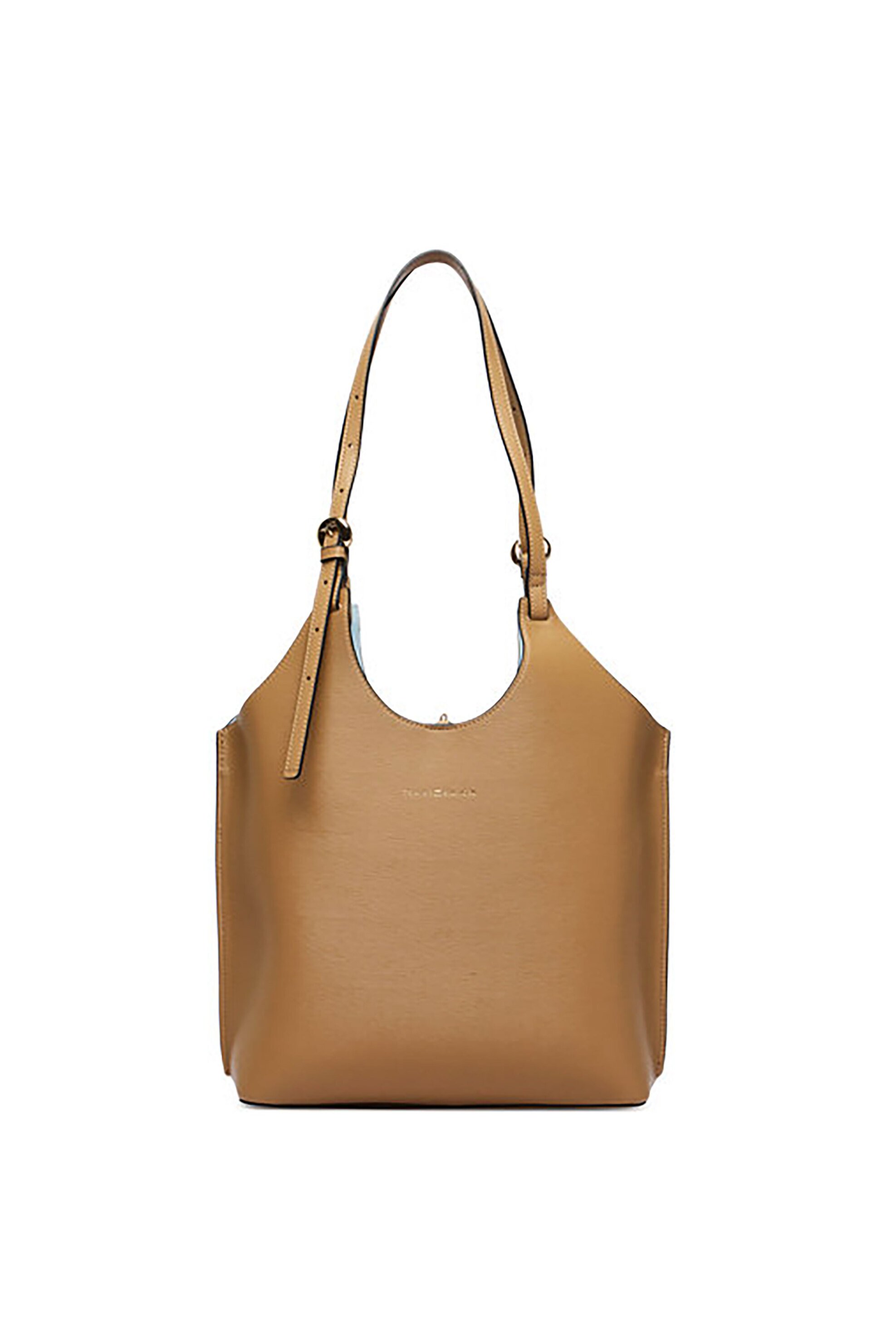 Tommy Hilfiger γυναικεία τσάντα tote με μεταλλικό λογότυπο "TH Monoplay" - AW0AW18618 Καμηλό