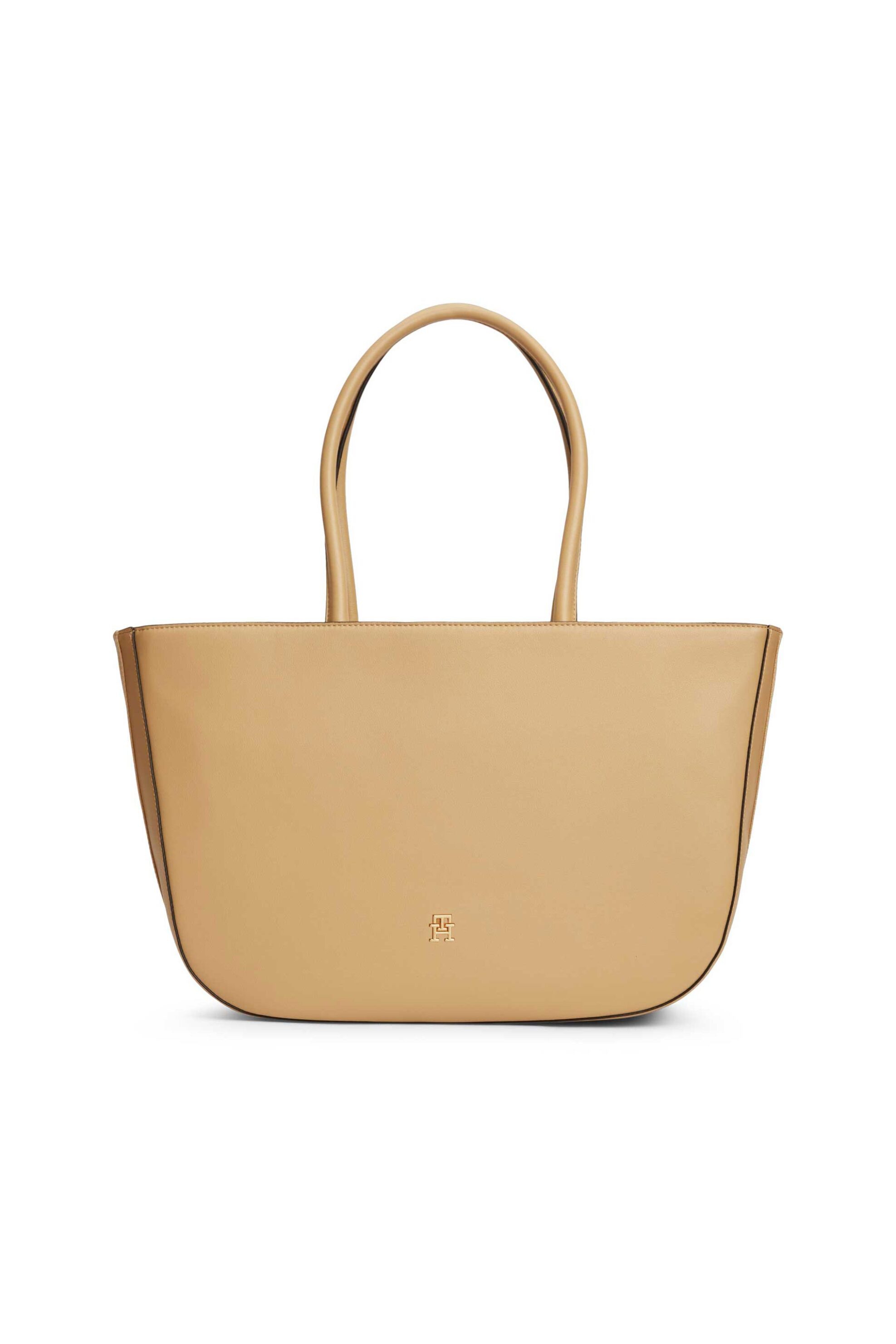 TOMMY HILFIGER Tommy Hilfiger γυναικεία τσάντα ώμου tote "Icon" - AW0AW18742 Μπεζ