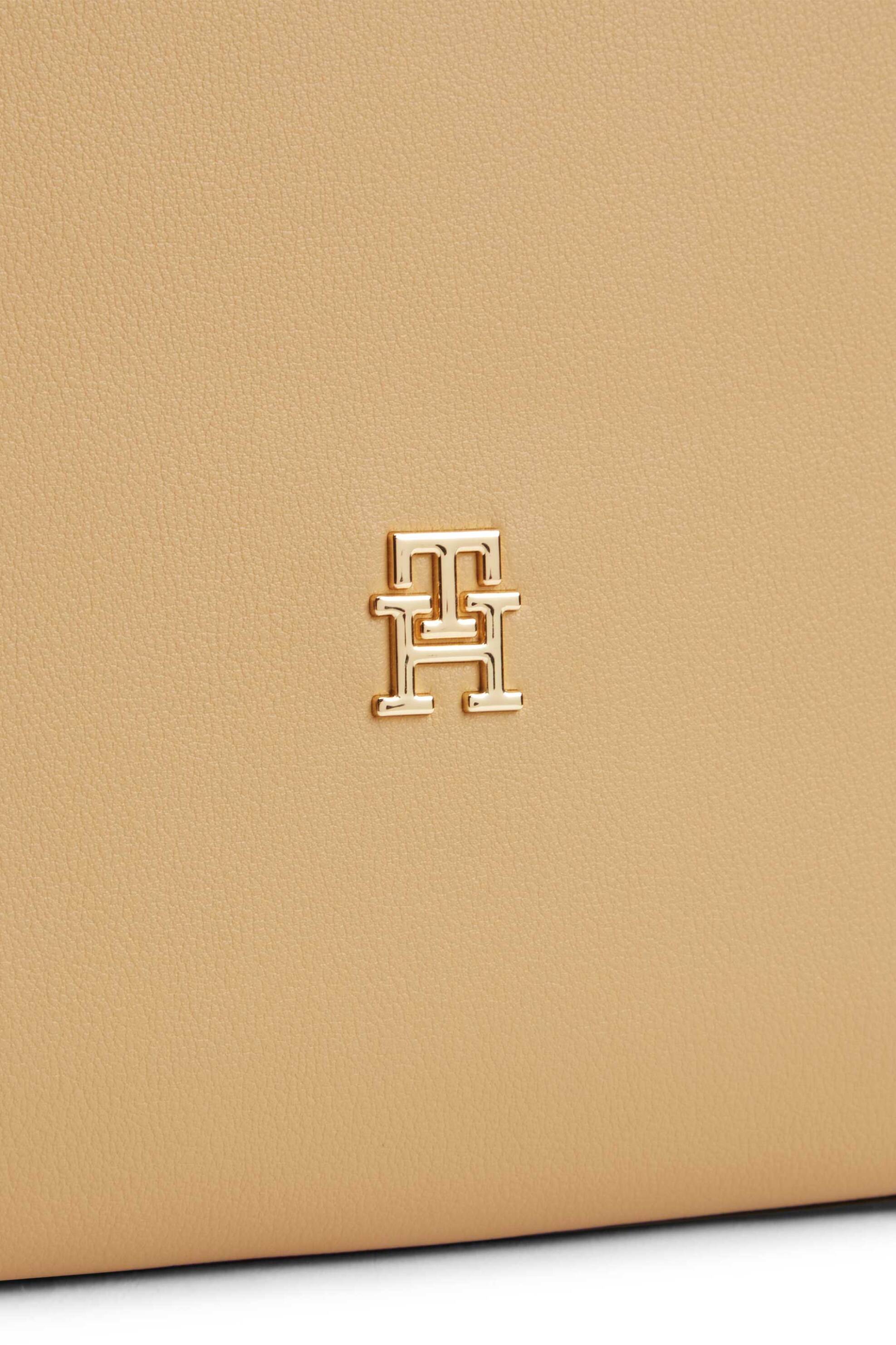 TOMMY HILFIGER Tommy Hilfiger γυναικεία τσάντα ώμου tote "Icon" - AW0AW18742 Μπεζ - 3