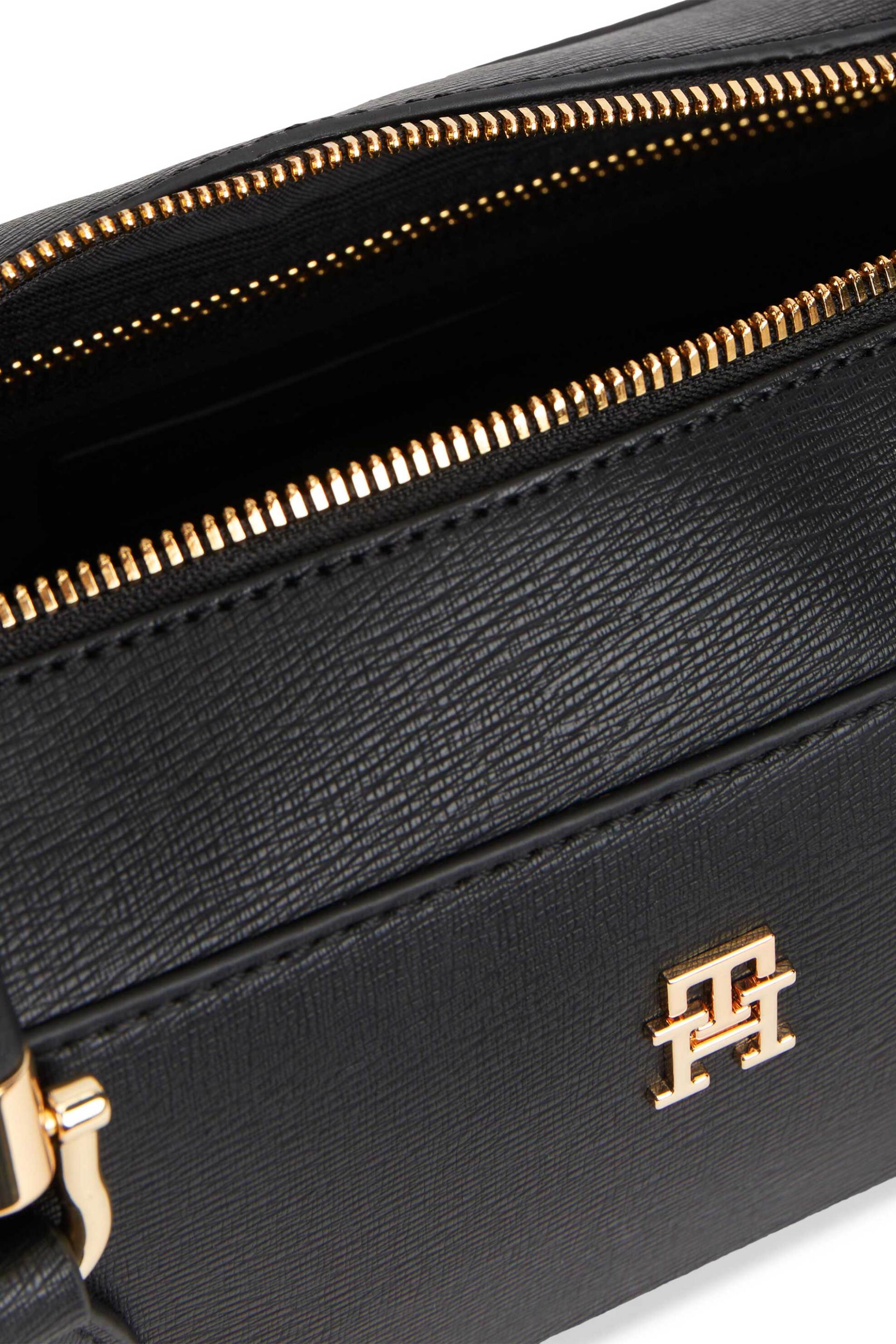 Tommy Hilfiger Γυναικεία Τσάντα Ώμου Th Grace - Aw0Aw18748 Μαύρο
