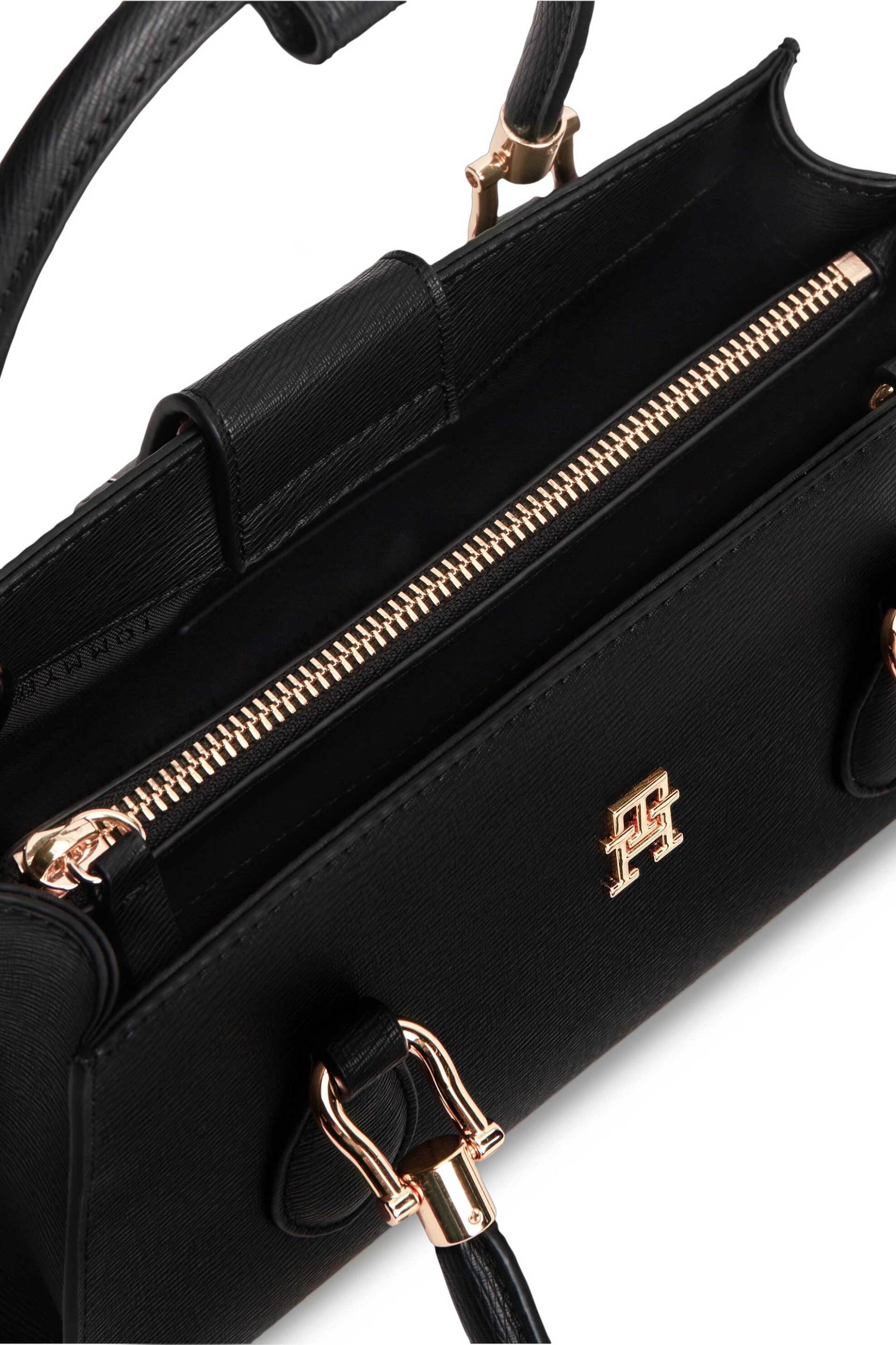 Tommy Hilfiger Γυναικεία Τσάντα Χειρός - Aw0Aw18749 Μαύρο