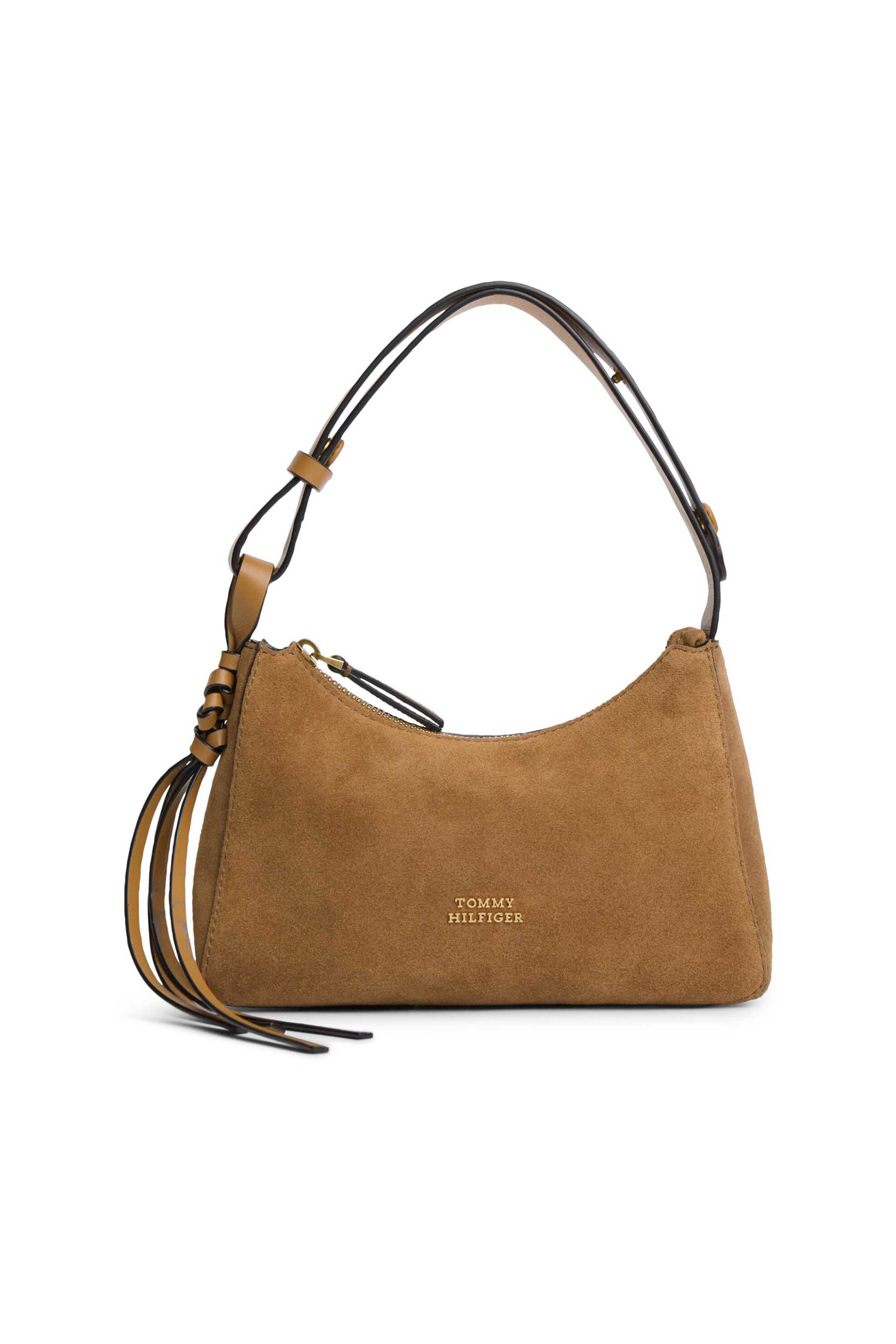 Tommy Hilfiger γυναικεία τσάντα ώμου suede - AW0AW18823 Ταμπά