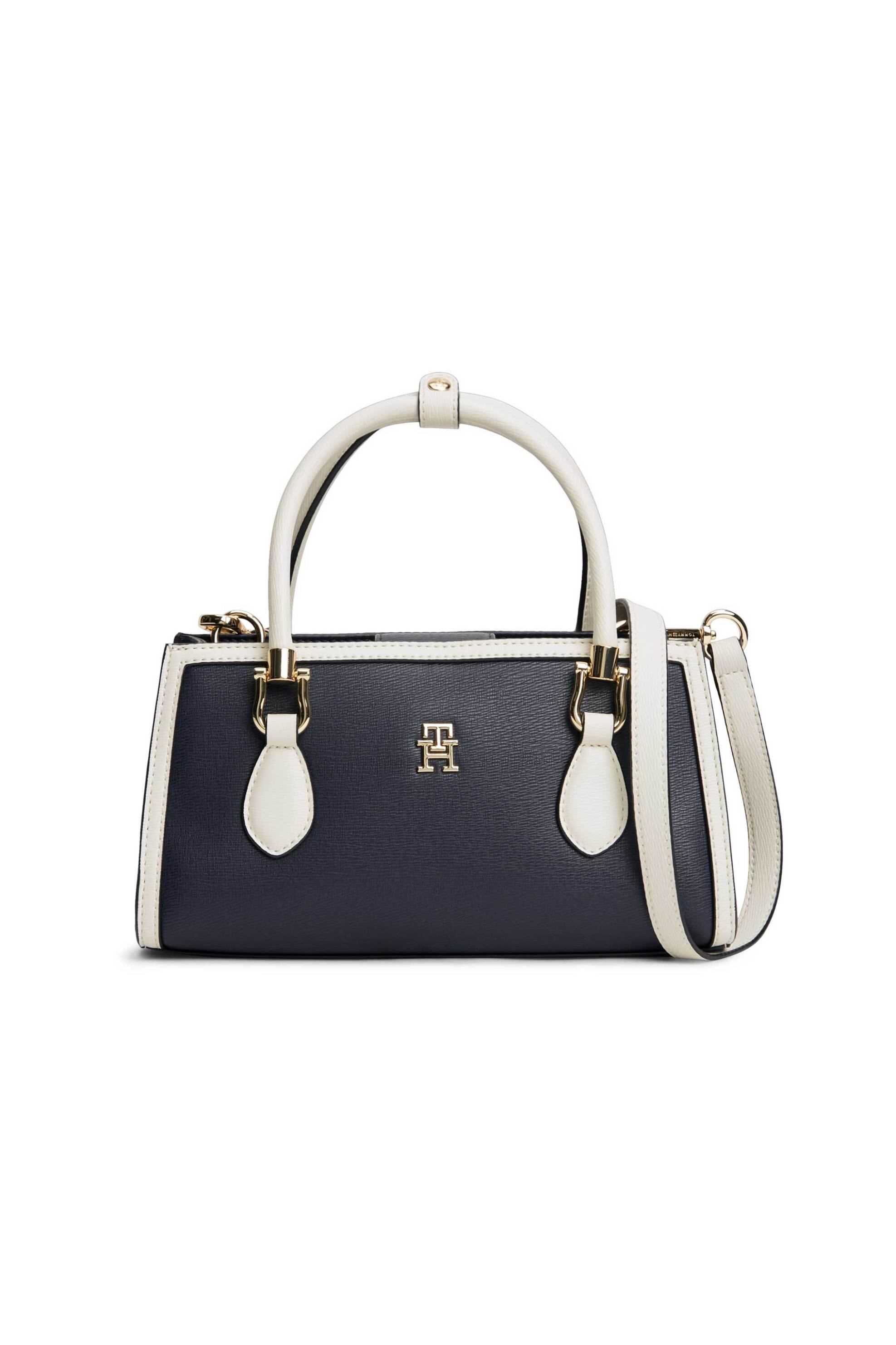 Tommy Hilfiger γυναικεία τσάντα ώμου με colour-blocked σχέδιο - AW0AW18901 Μπλε Σκούρο