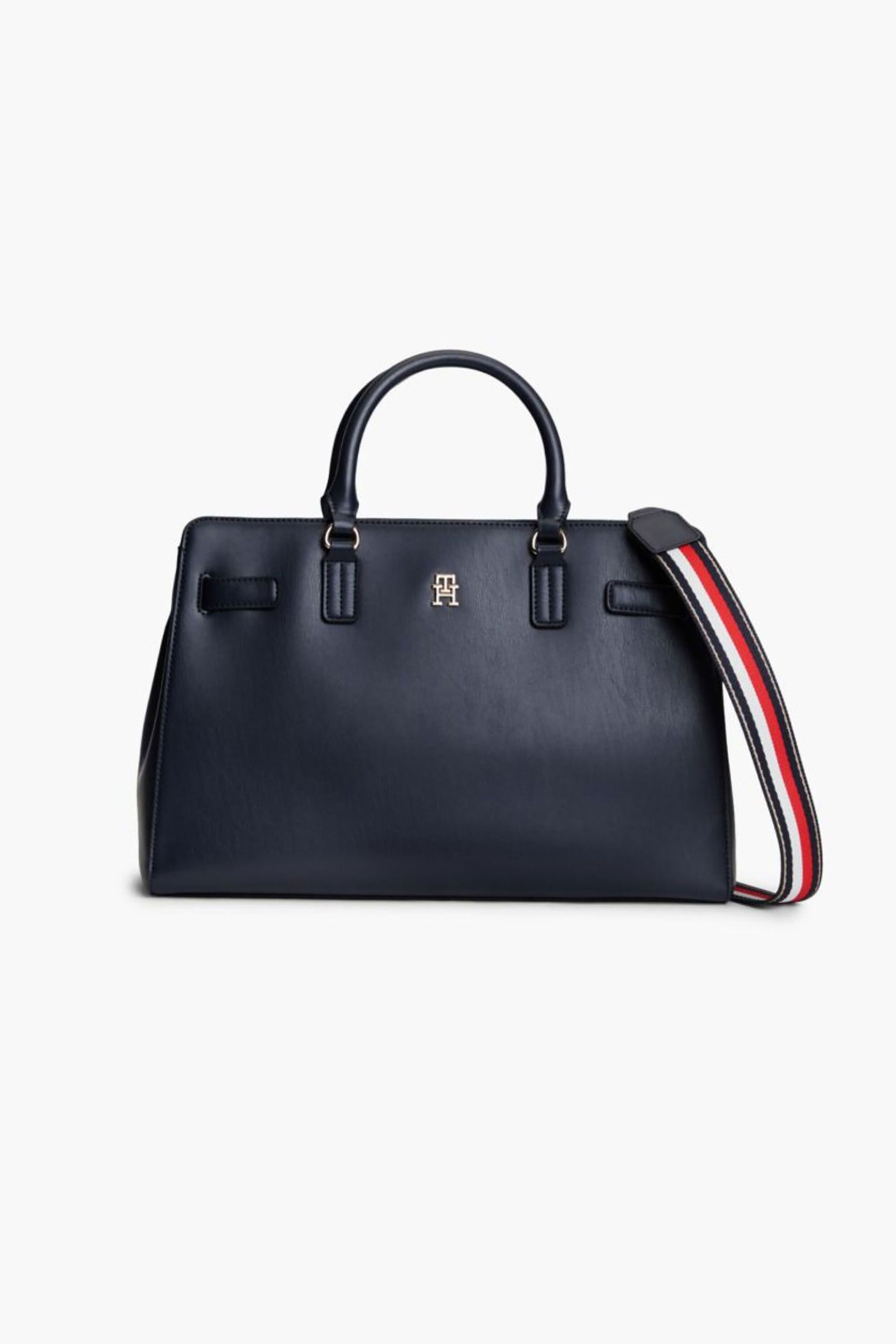TOMMY HILFIGER Tommy Hilfiger γυναικεία τσάντα χειρός με monogram "Joy" - AW0AW19318 Μπλε Σκούρο