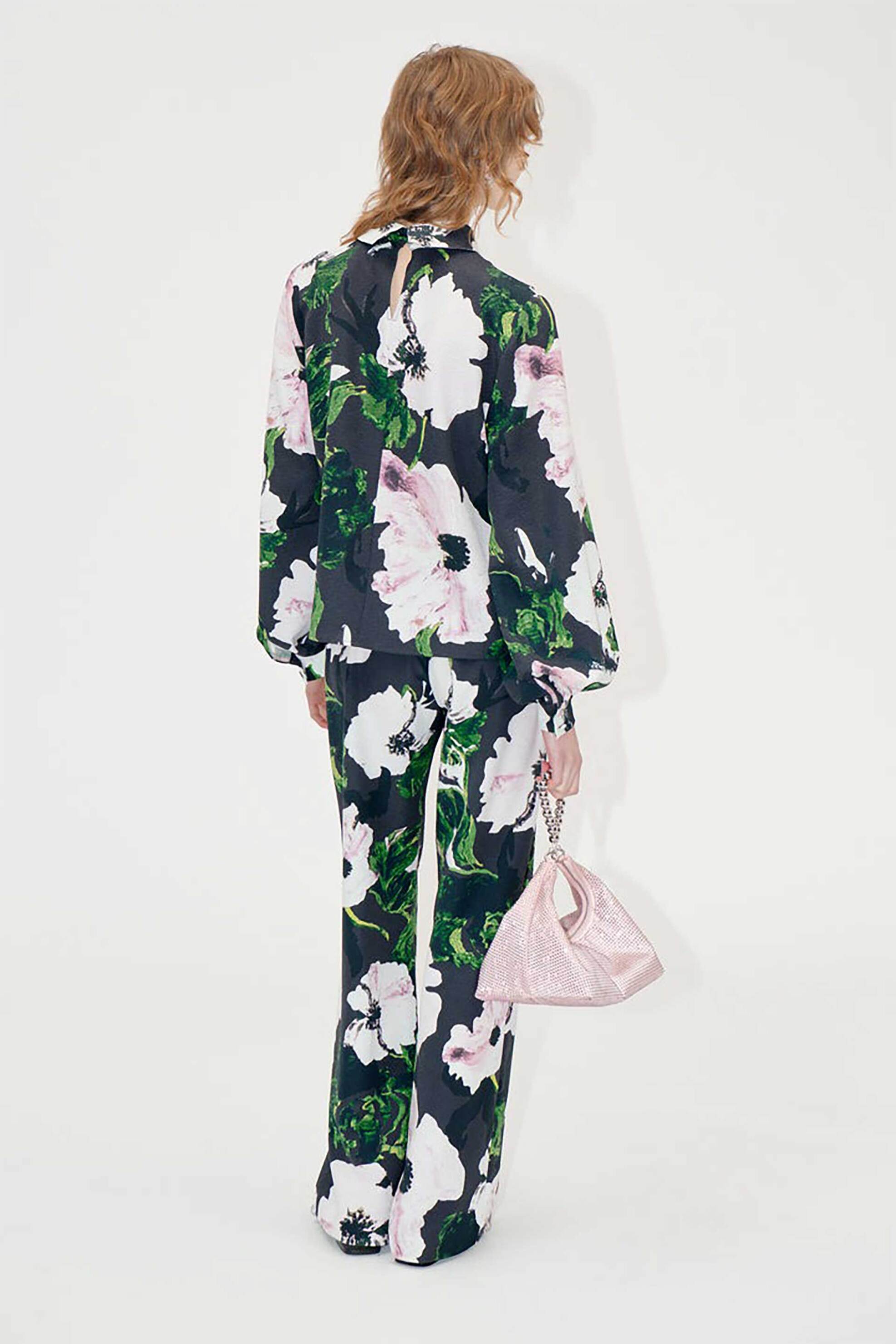 STINE GOYA Stine Goya γυναικείο παντελόνι με floral print - SG-PS25-P009-2259 Μαύρο - 2