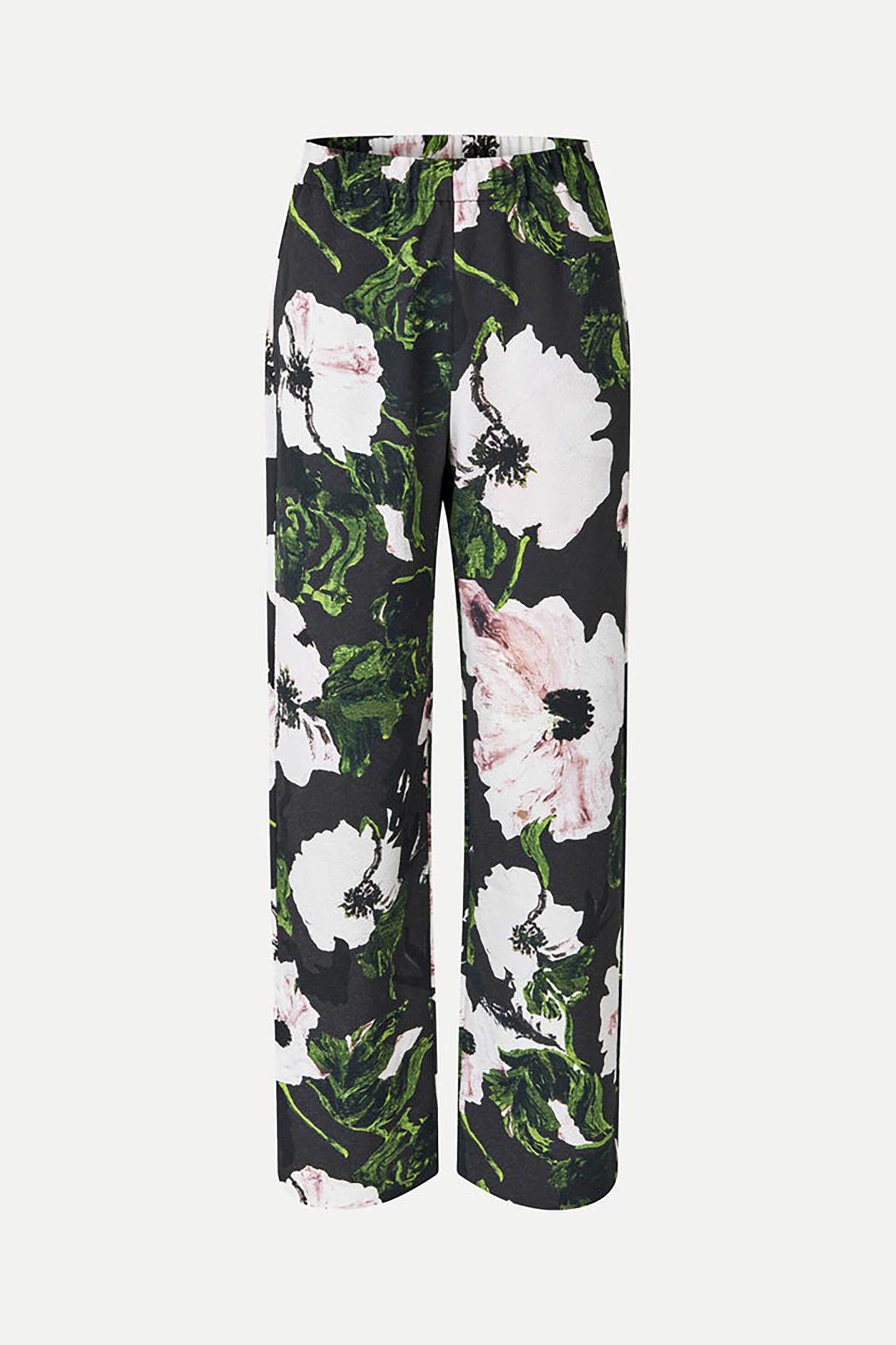 STINE GOYA Stine Goya γυναικείο παντελόνι με floral print - SG-PS25-P009-2259 Μαύρο - 3