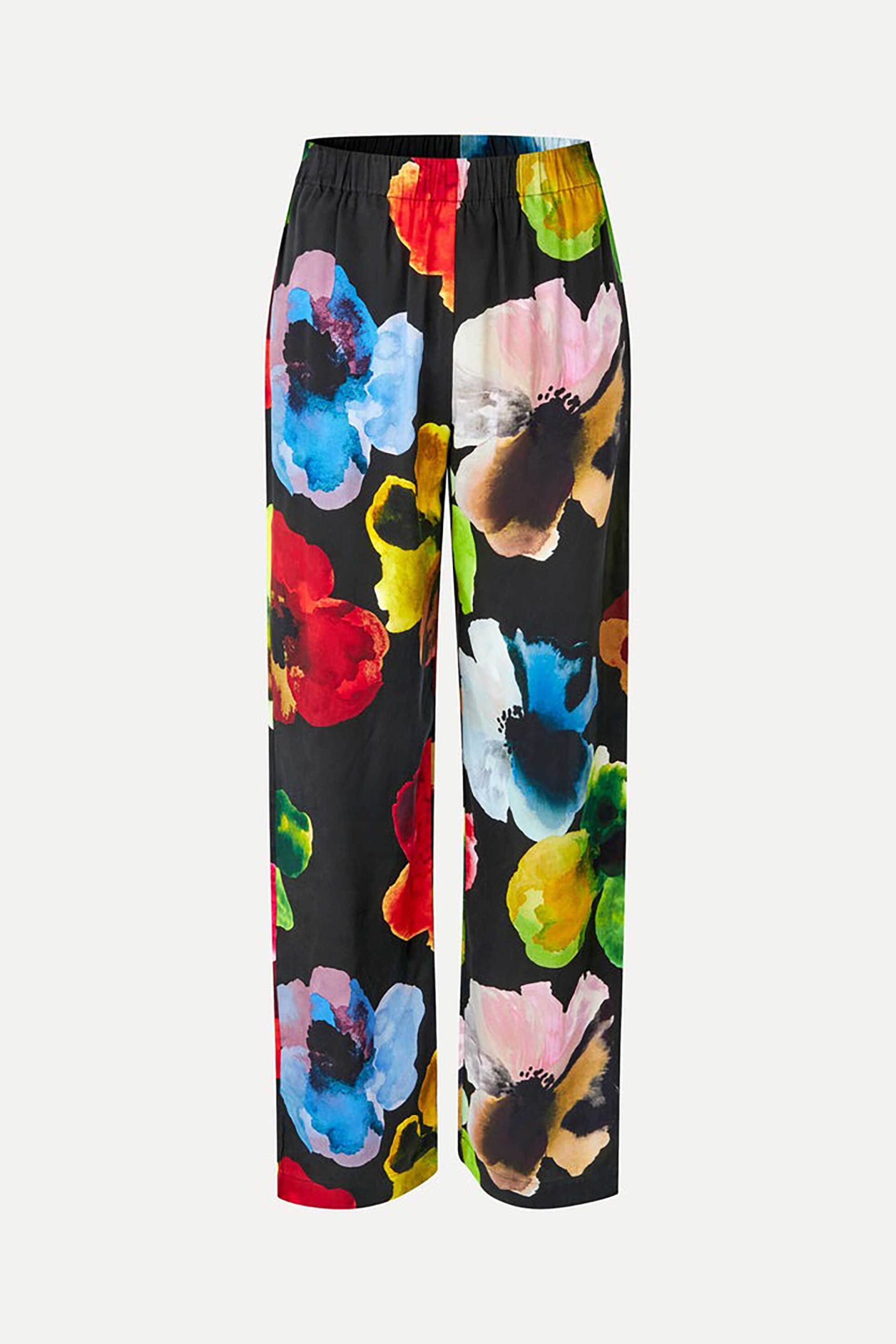 STINE GOYA Stine Goya γυναικείο παντελόνι με floral print "Watercolor Bloom" - SG-PS25-P009-2263 Μαύρο - 3
