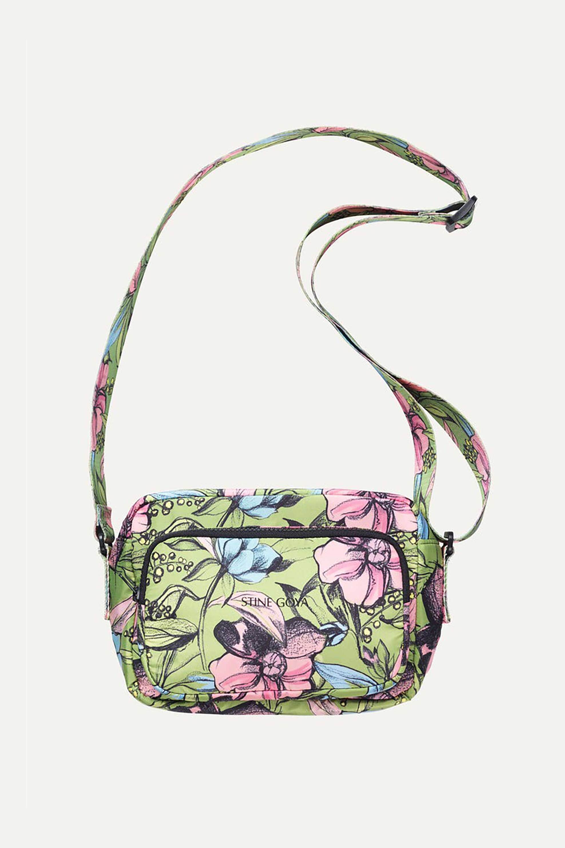 STINE GOYA Stine Goya γυναικεία τσάντα crossbody με floral print - SG-SS25-B001-2286 Πράσινο Tropical