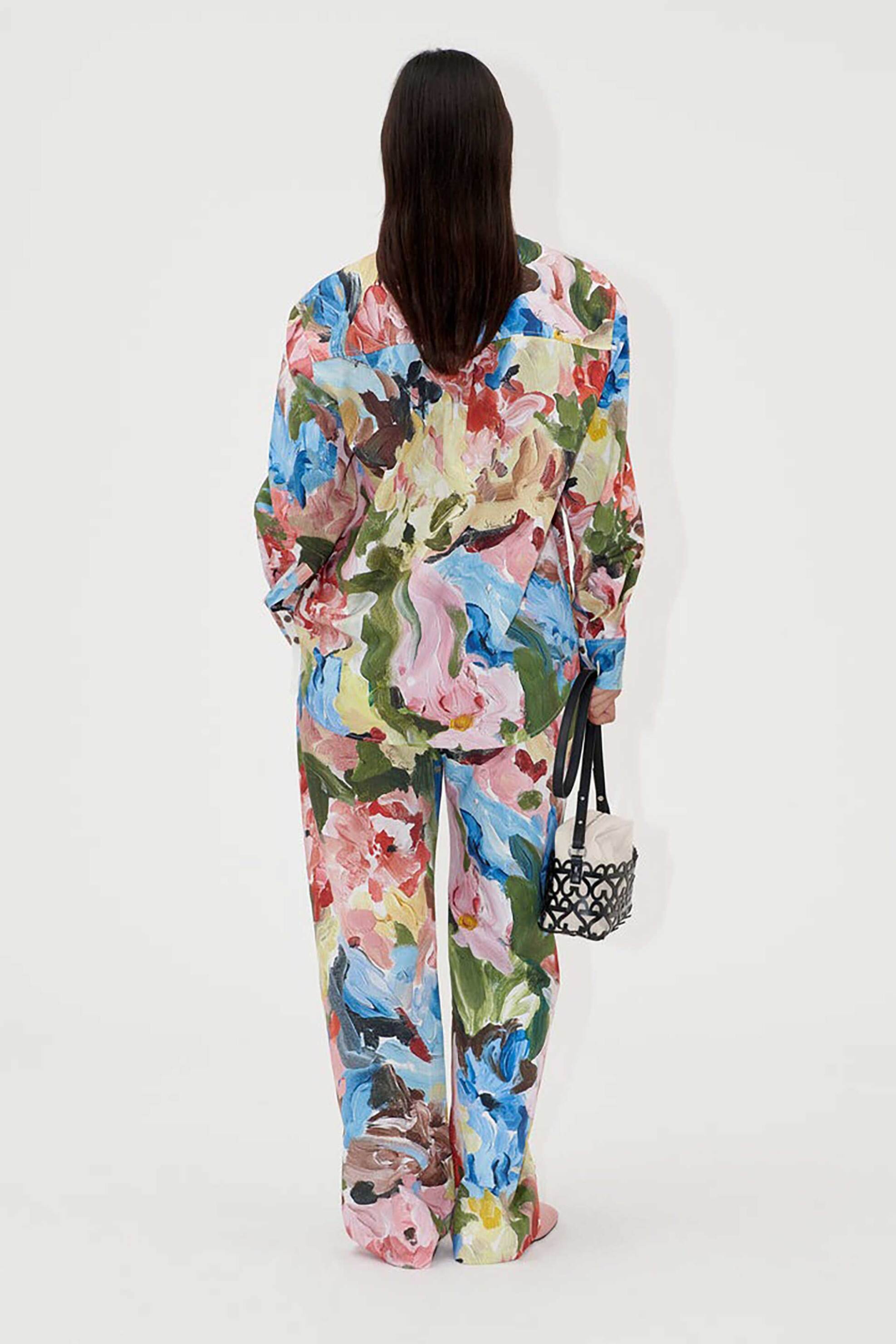 STINE GOYA Stine Goya γυναικείο παντελόνι με floral print "Loves Me, Loves Me Not" - SG-SS25-P009-2340P Πολύχρωμο - 2