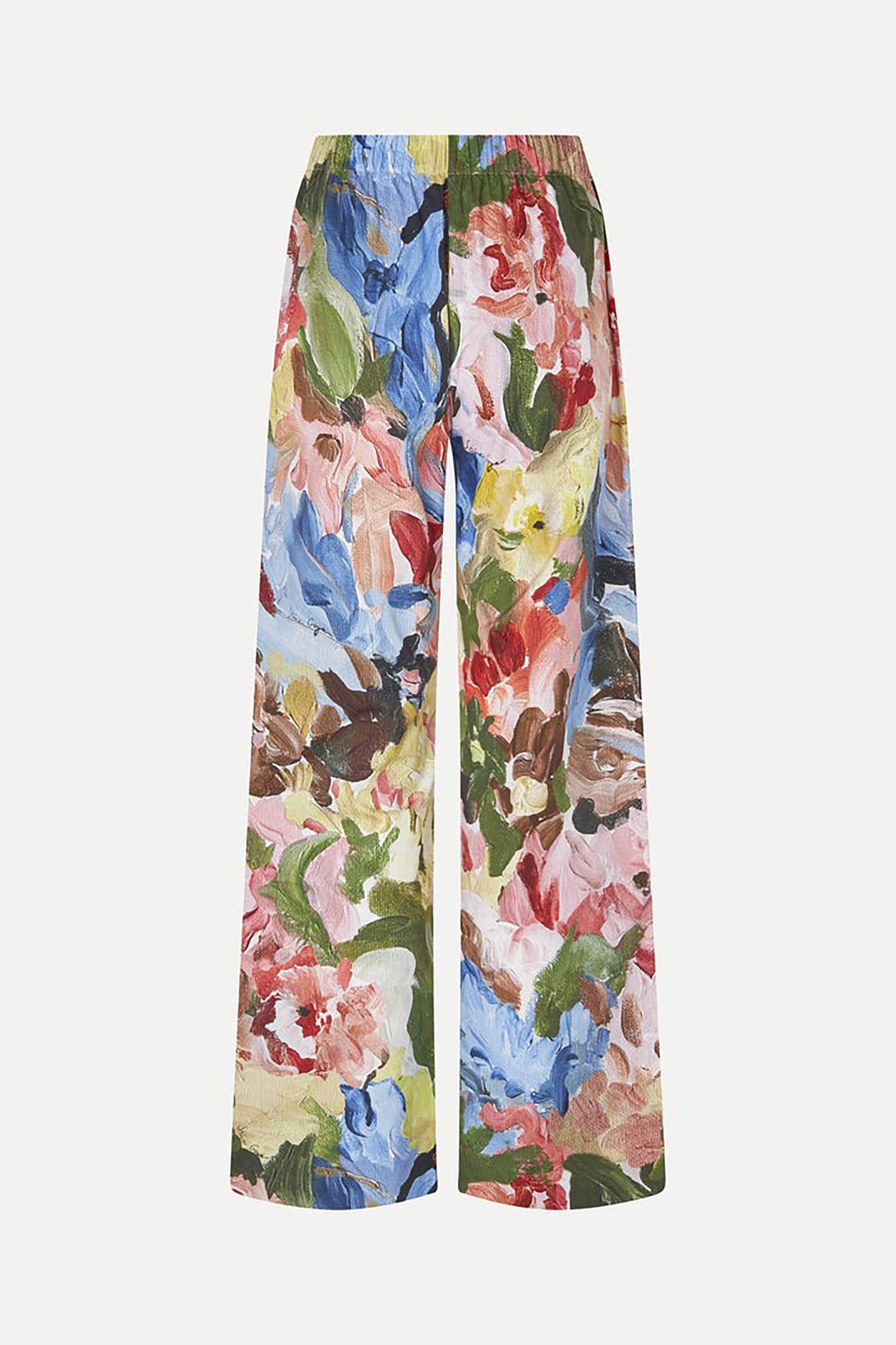 Stine Goya Γυναικείο Παντελόνι με Floral Print Loves Me Not - Sg-Ss25-P009-2340P Πολύχρωμο