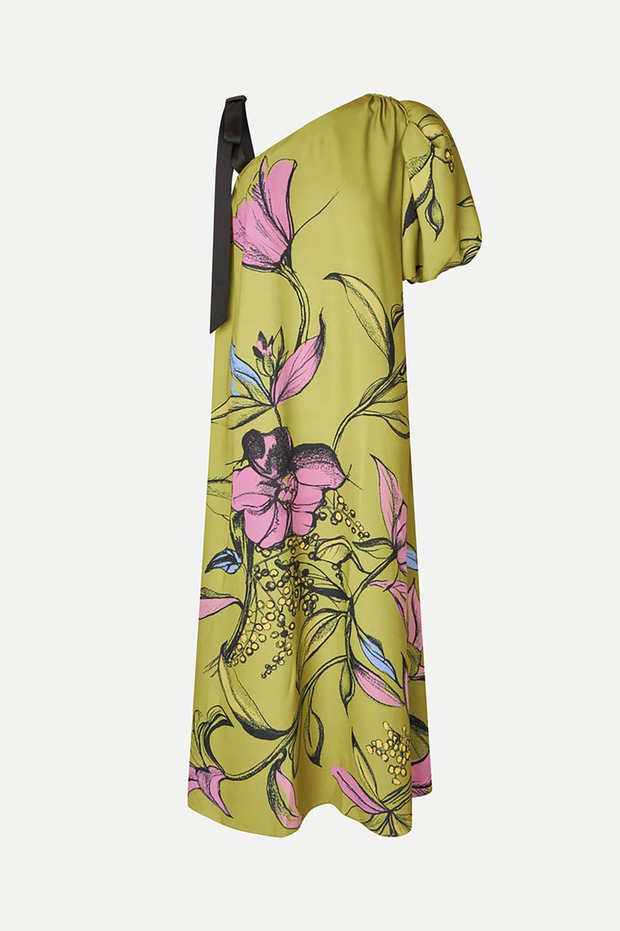 Stine Goya Γυναικείο Φόρεμα Maxi με Floral Print Pencil Garden - Sg-Ss25-D101-2132 Πράσινο Tropical