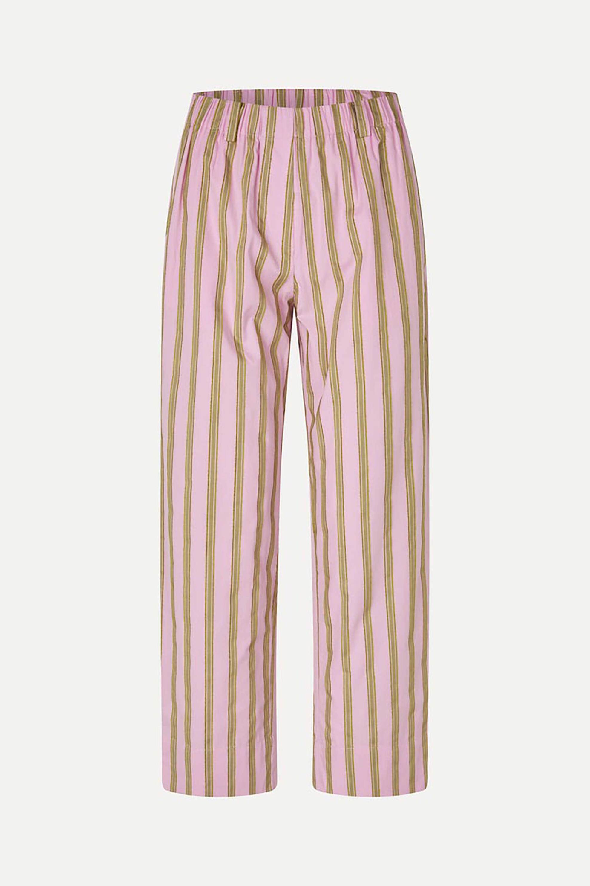 Stine Goya Γυναικείο Παντελόνι με Ριγέ Print Wallpaper Stripes - Sg-Ss25-P079-2344 Ροζ