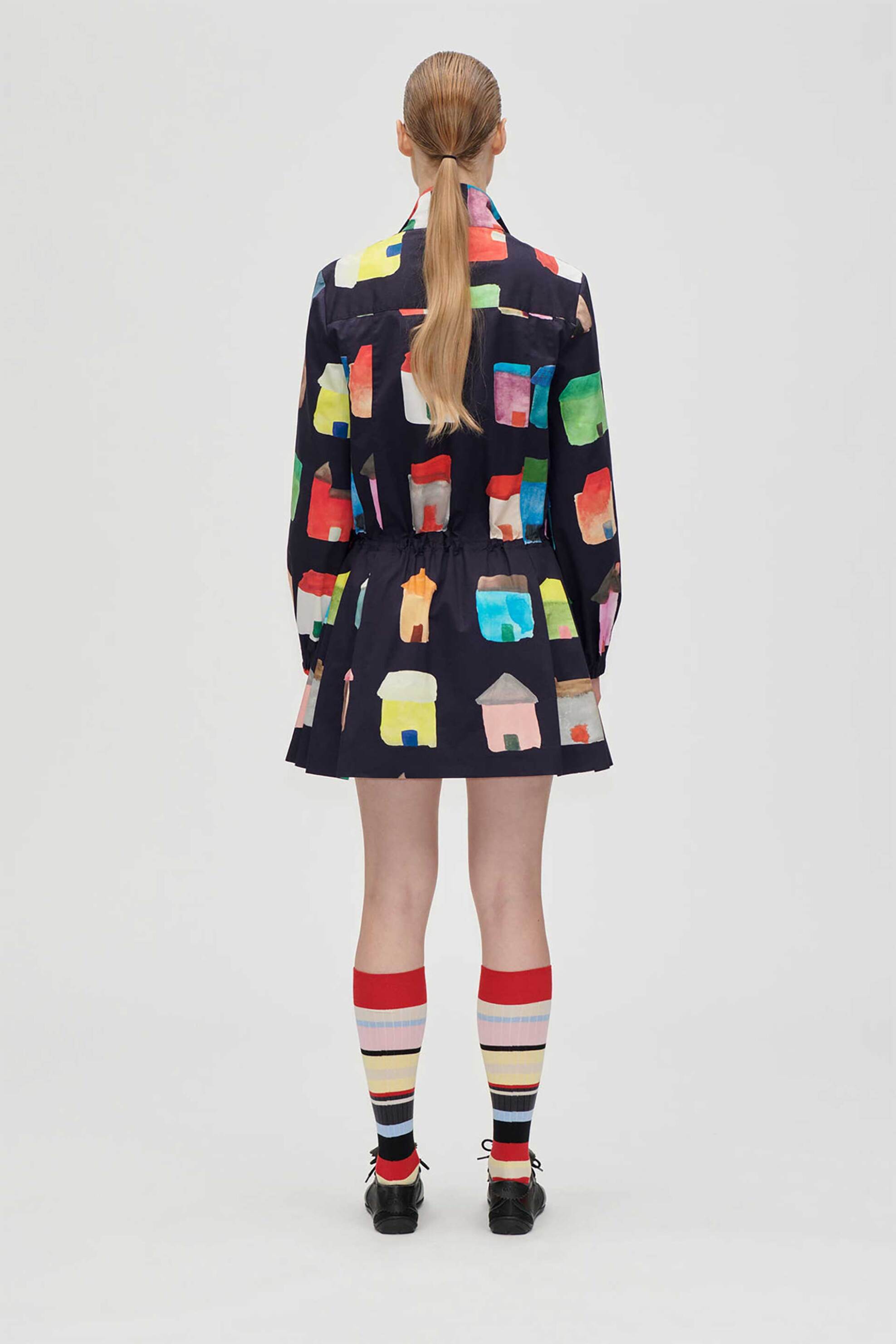 Stine Goya γυναικείo mini φόρεμα με all-over print 