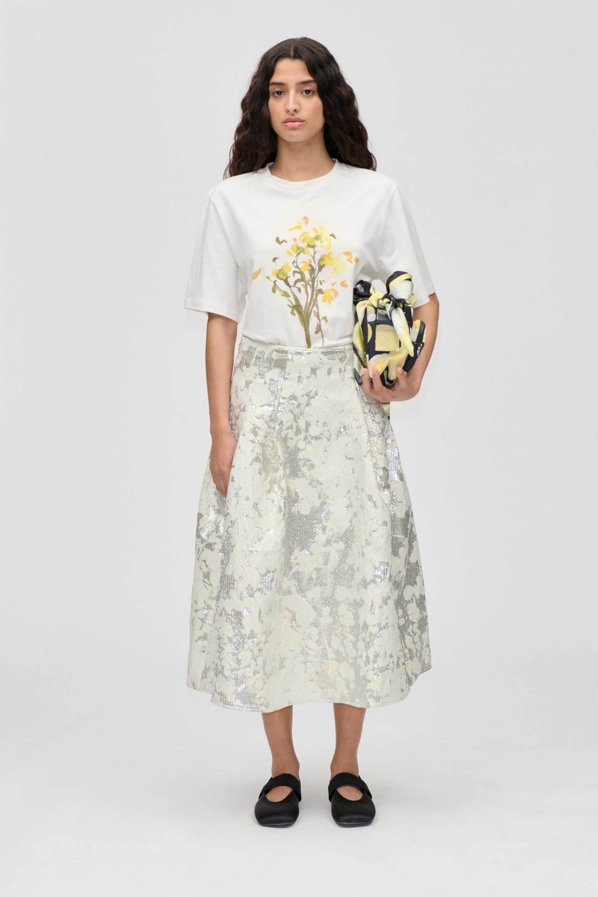 STINE GOYA Stine Goya γυναικεία midi φούστα jacquard 