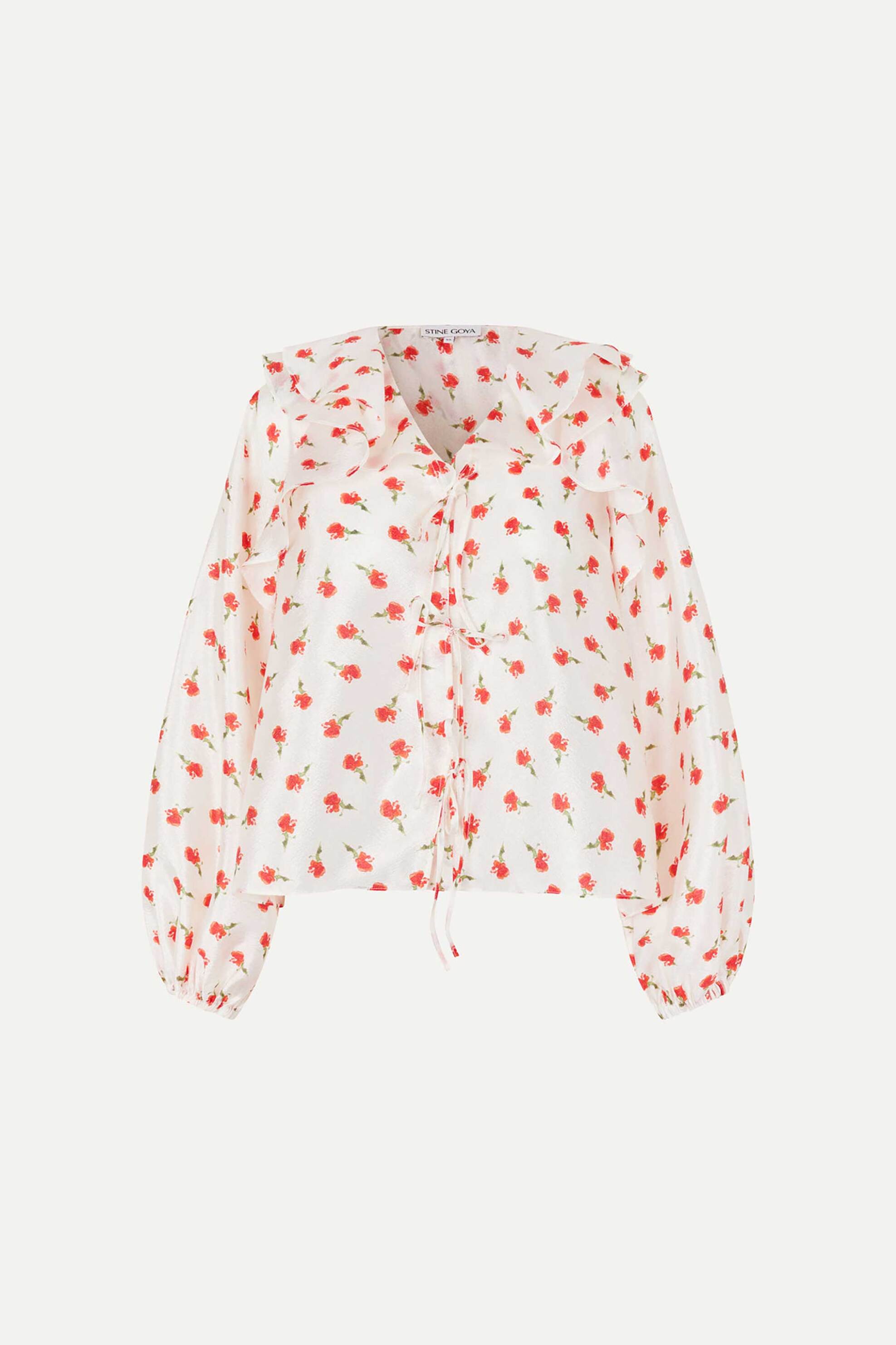 Stine Goya Γυναικεία Μπλούζα με Floral Print Ditzy Petunia - Sg-Ps26-T125-2067 Εκρού