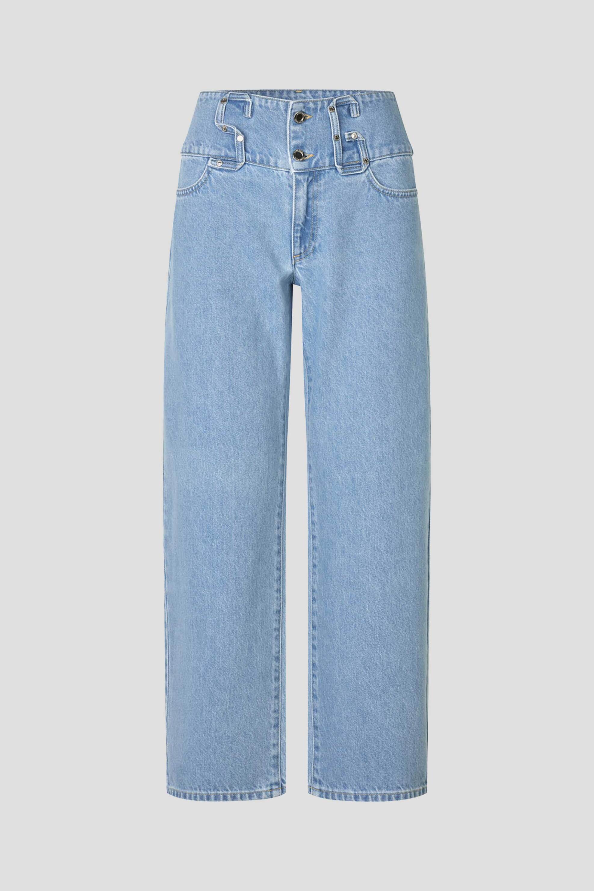 Stine Goya Γυναικείο Τζιν Παντελόνι Denim με Sg Θυλάκια - Sg-Ss26-P138-2453 Blue