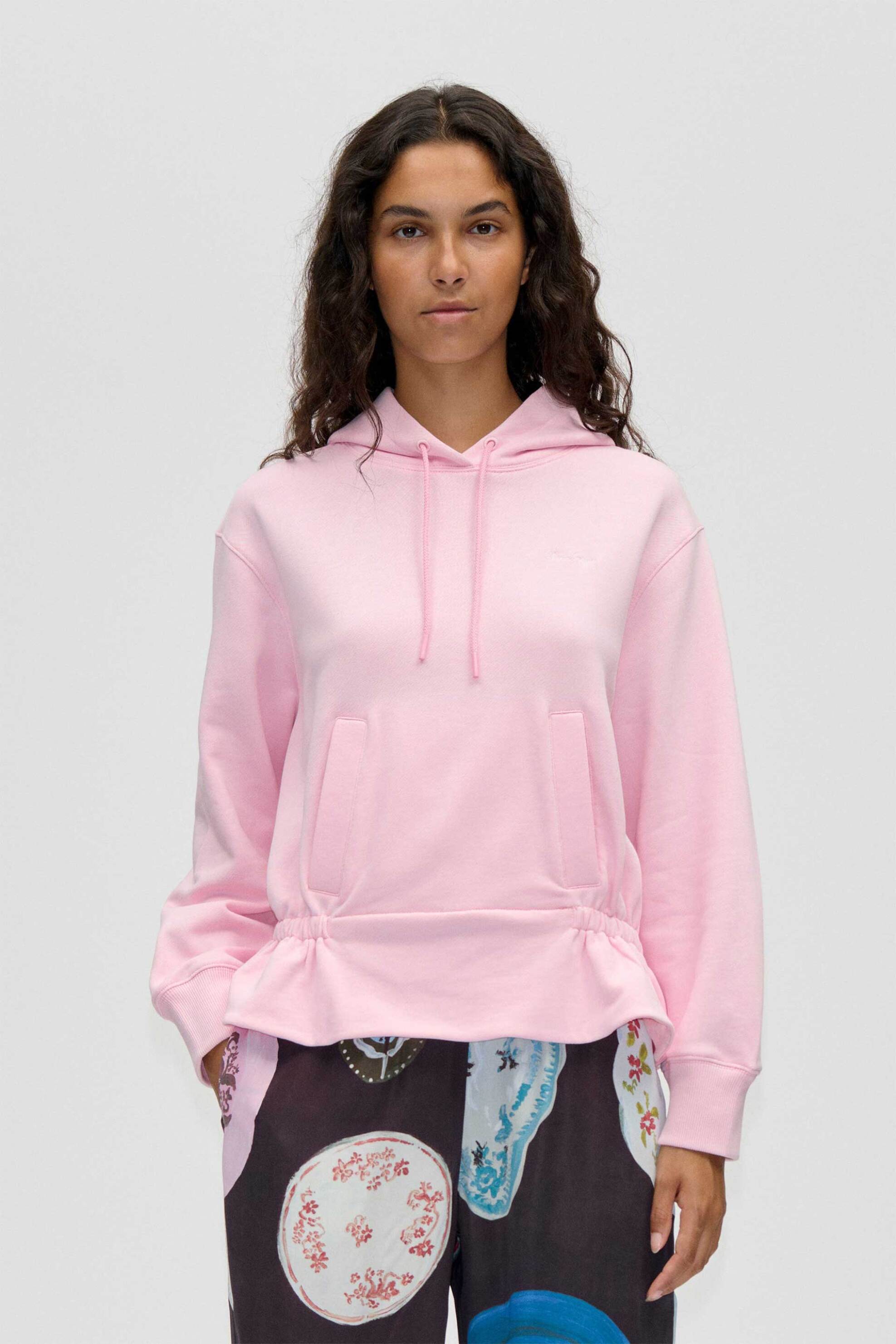 Stine Goya γυναικείο φούτερ με ελαστική μέση "Muted Blush" - SG-SS26-T085-2430 Ροζ