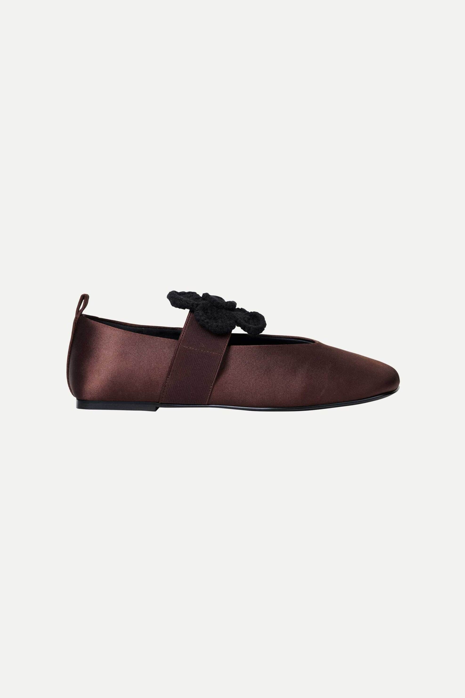 Stine Goya γυναικείες μπαλαρίνες σατέν - SG-SS26-F047-2293 Καφέ
